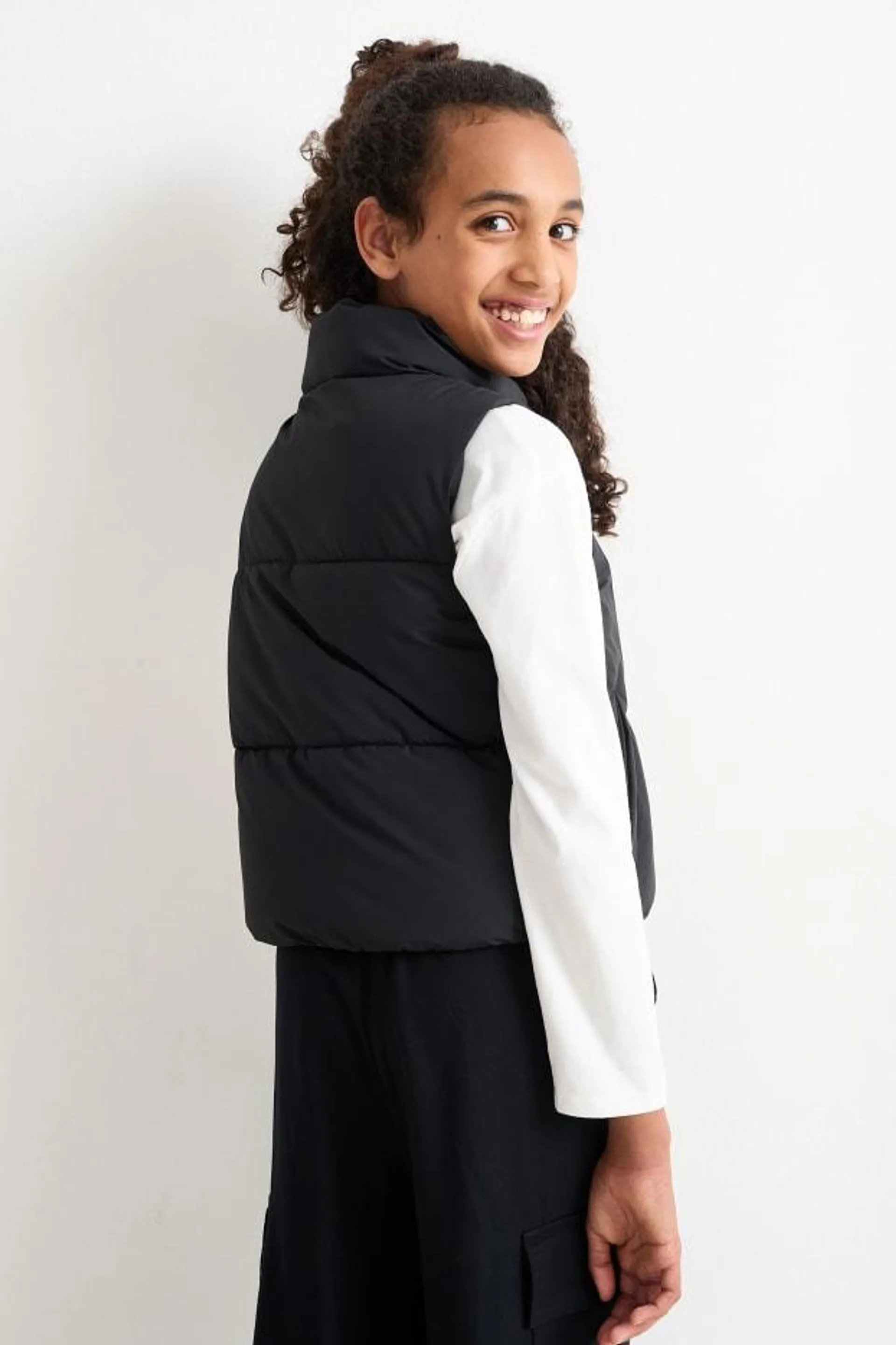 Quilted gilet - water-repellent