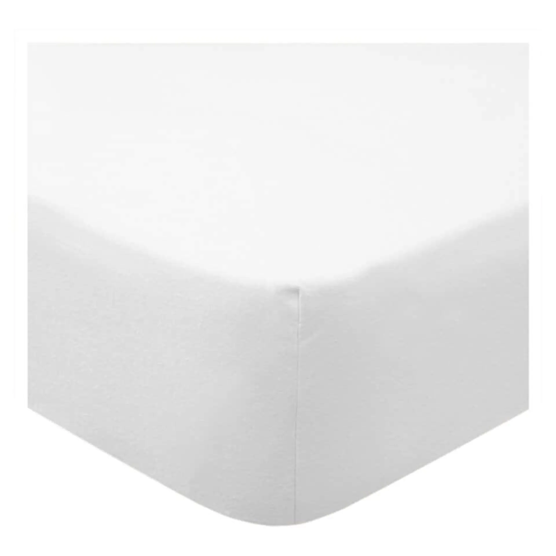 F&F Home Bedding Poly Cotton Fitted Sheet White Single