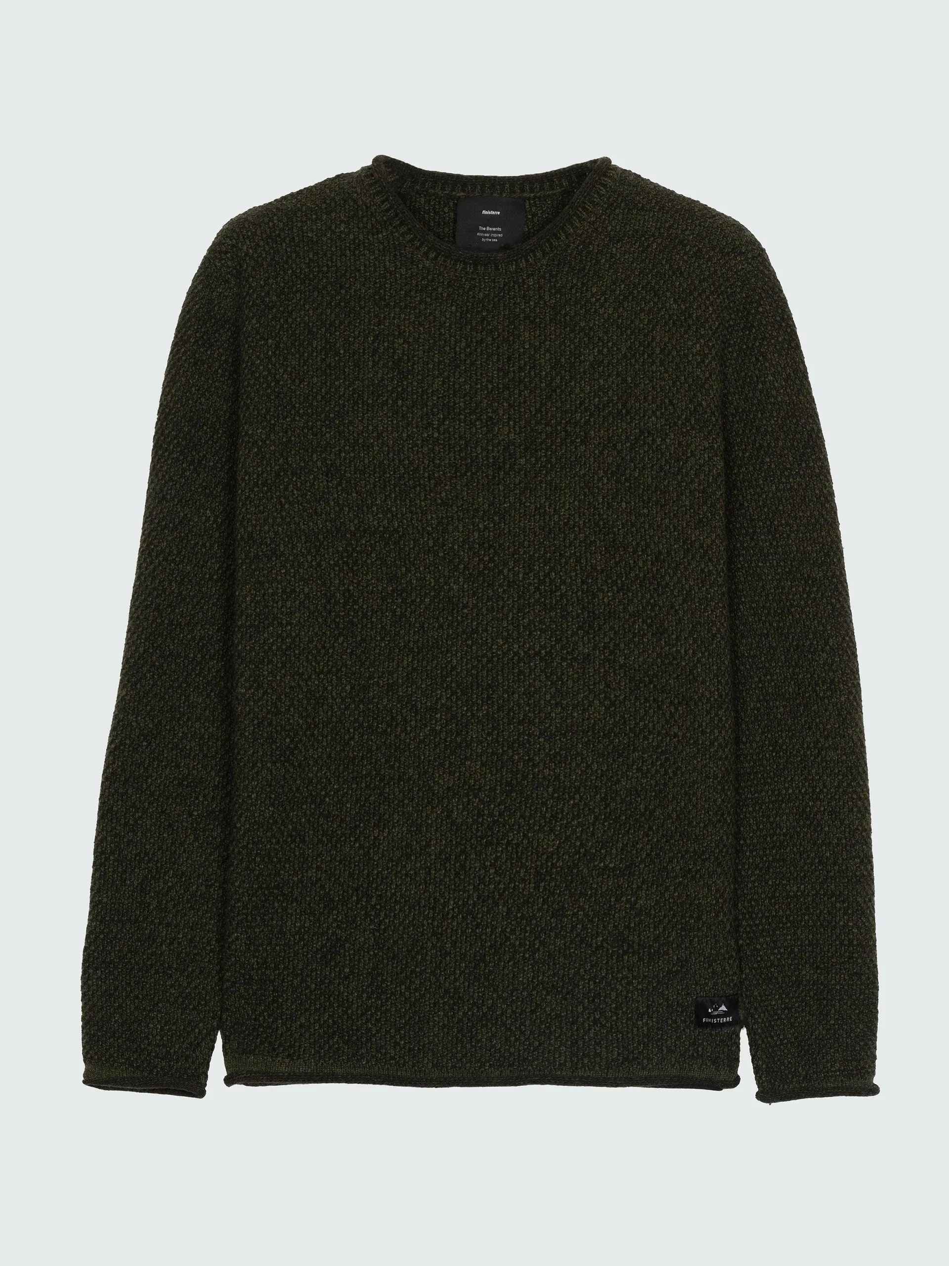 Wool & CiCLO® recycled polyester jumper in olive