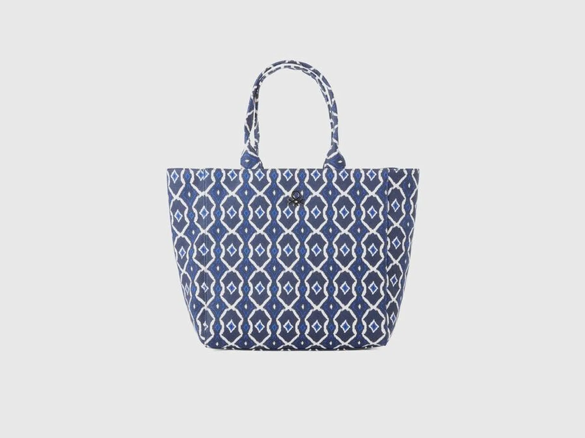 Tote bag with geometric pattern