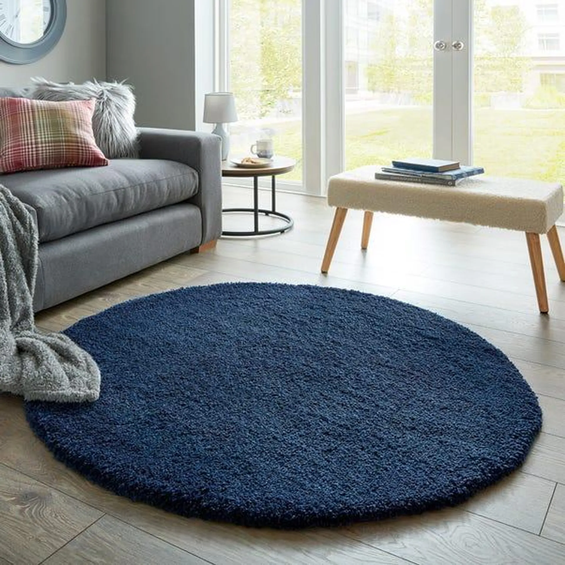 Cosy Soft Shaggy Circle Rug