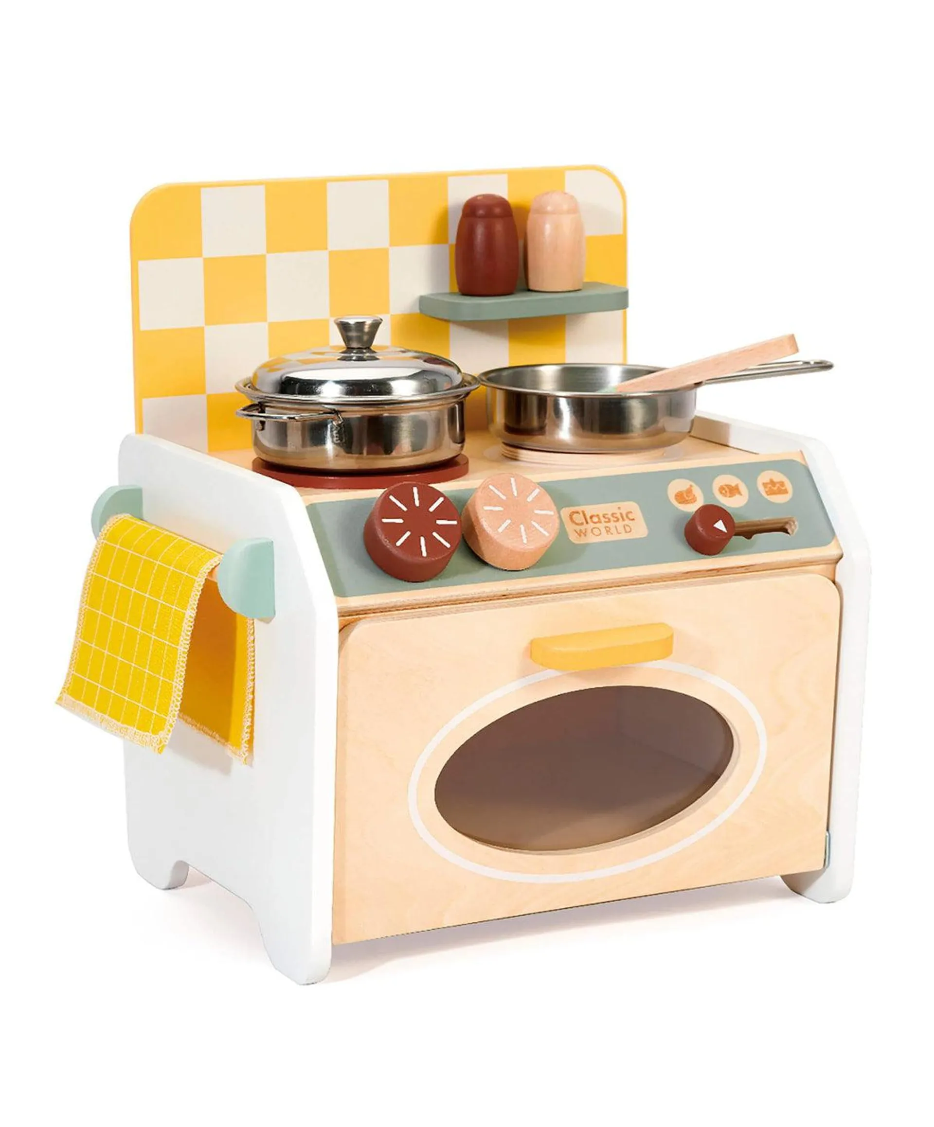 Classic World Small Wooden Play Kitchen Toy