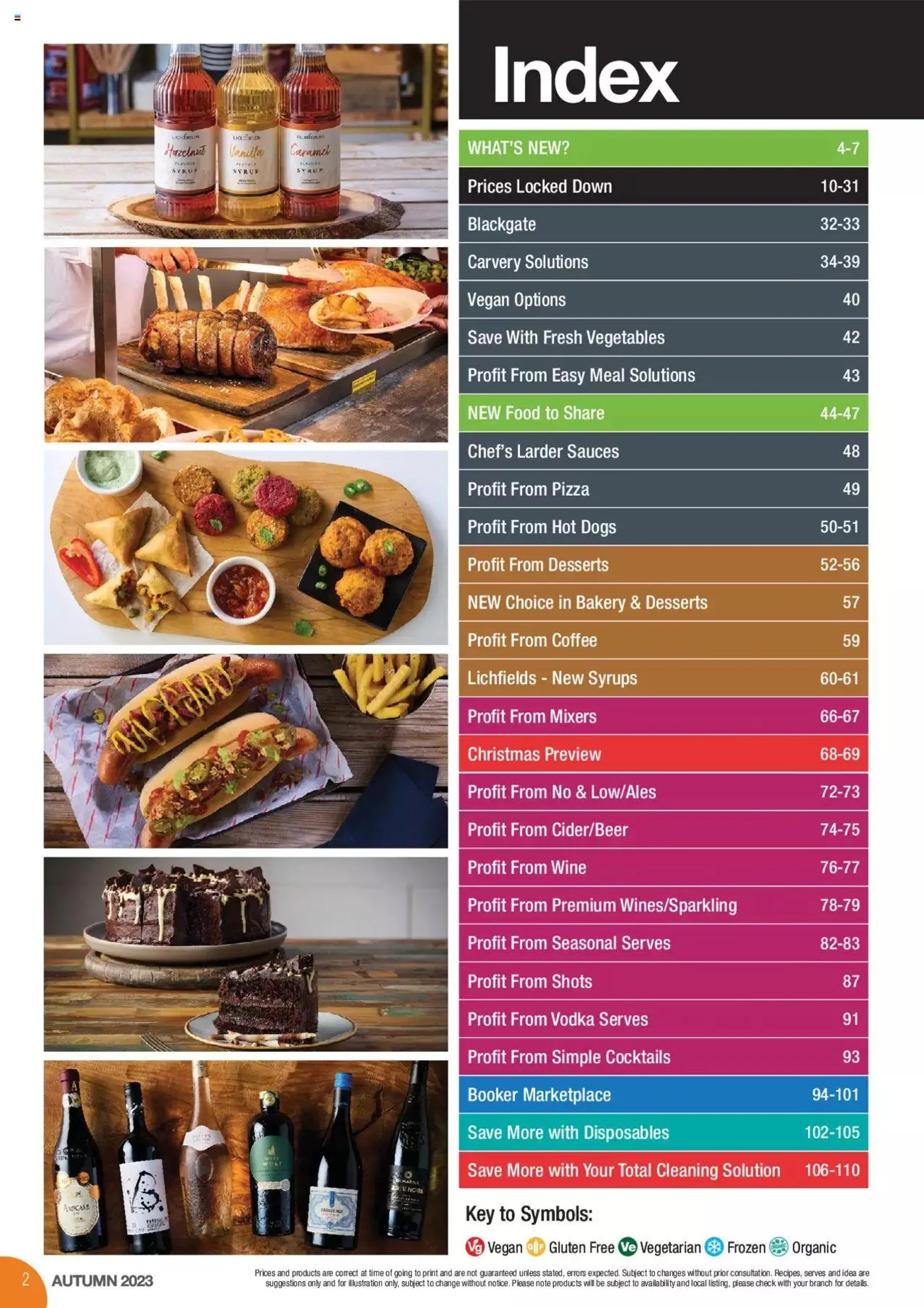 Booker Catering Guide Autumn from 4 October to 2 January 2024 - Catalogue Page 2