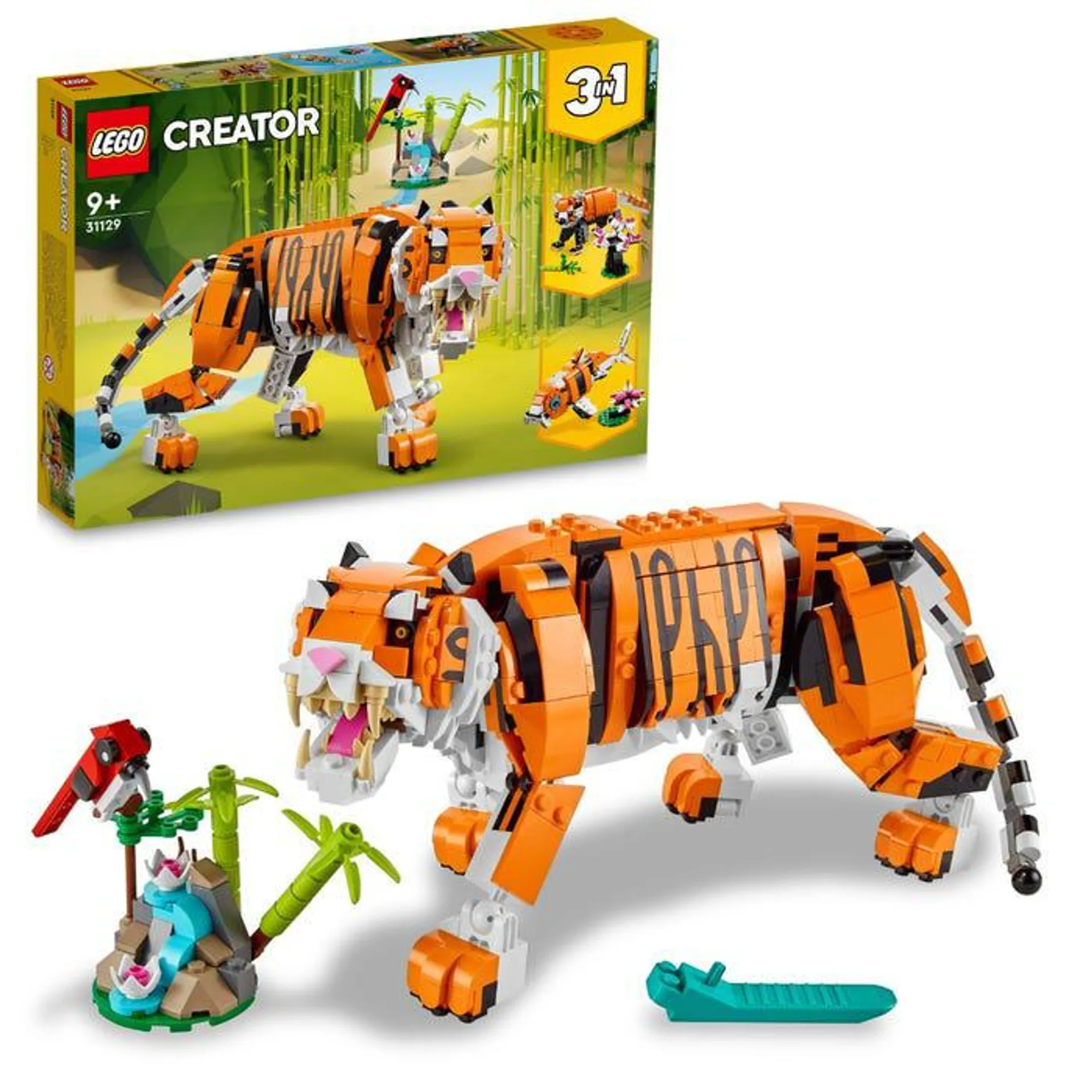 LEGO® Creator 3 In 1 Majestic Tiger Animal Building Toy 31129