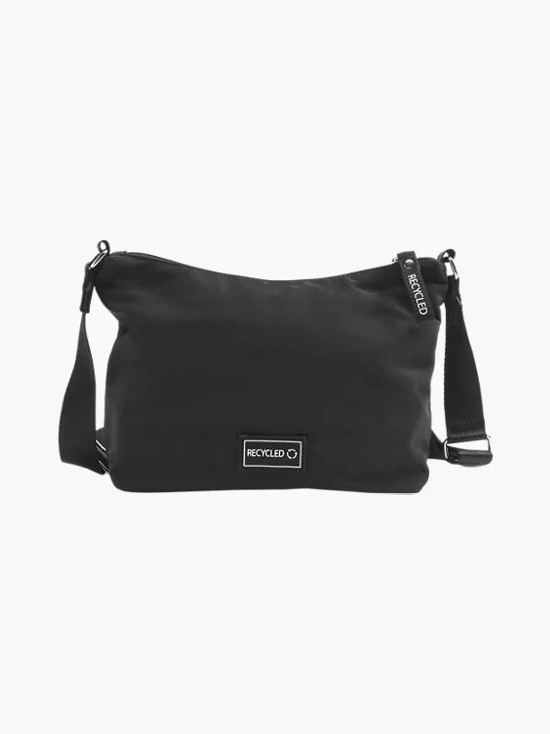 Black Nylon Recycled Shoulder Bag