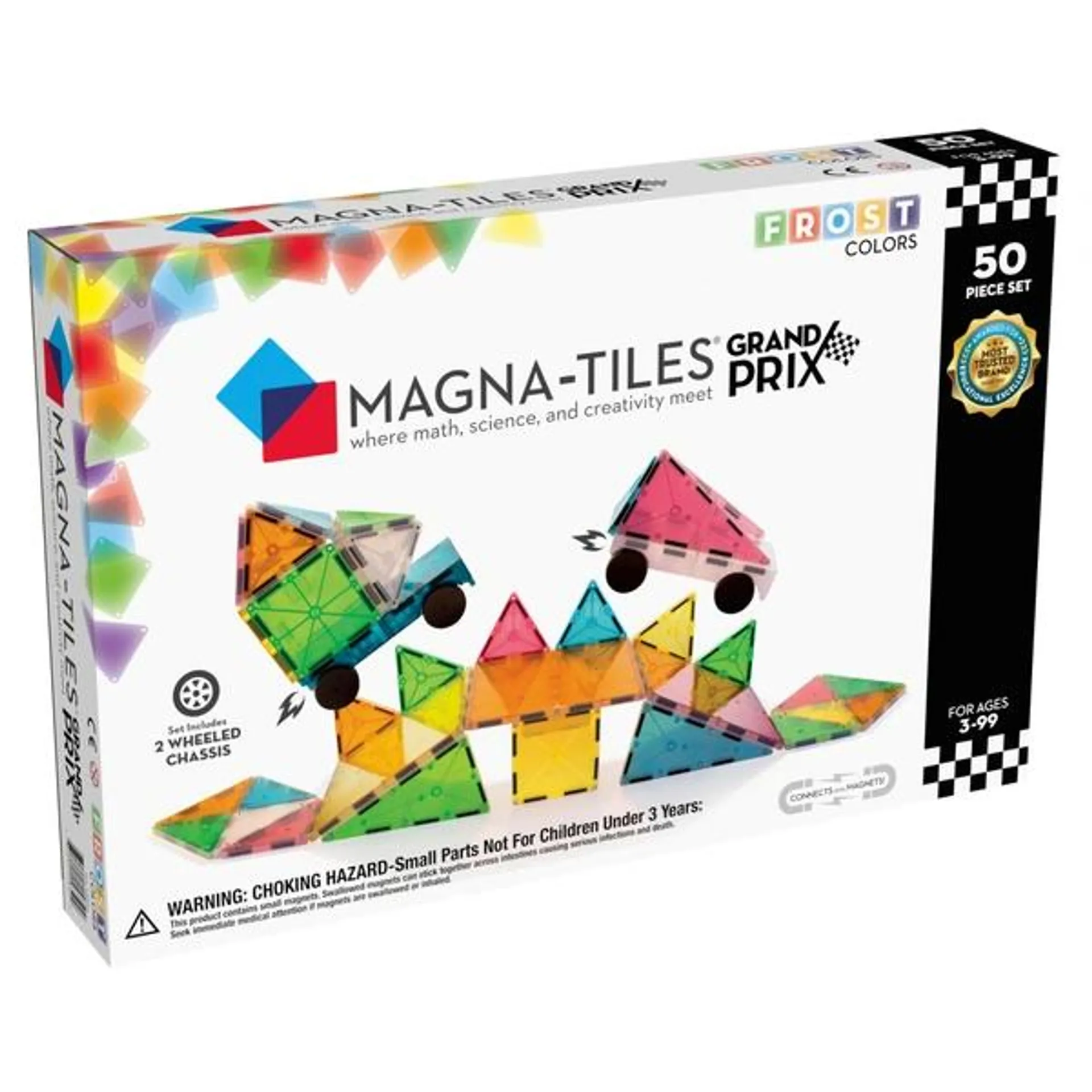 Magna-Tiles Frost Colours Grand Prix 50 Piece Set