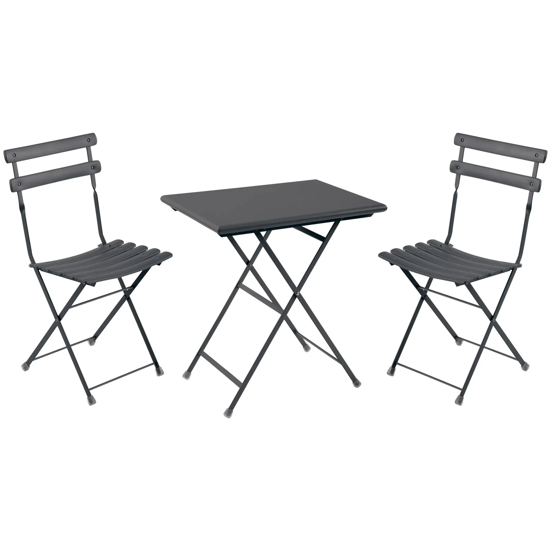 Arc En Ciel Steel Garden Bistro Table and Chairs Set