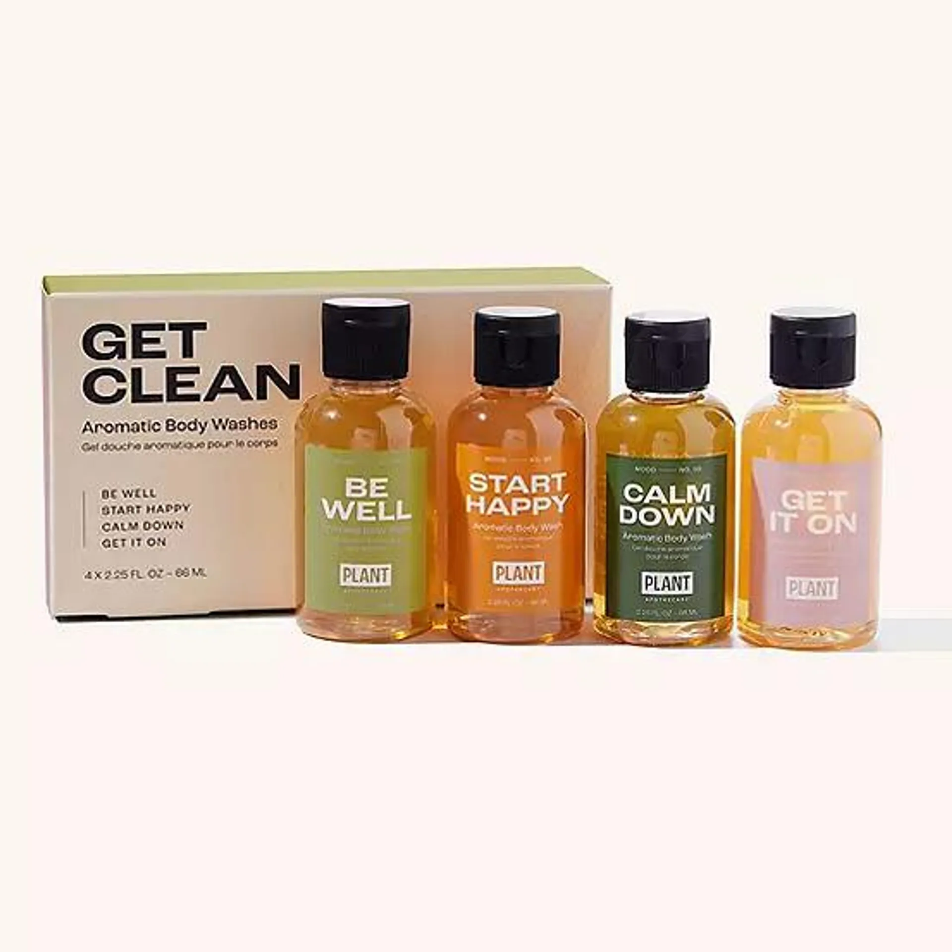 Plant Apothecary Get Clean Aromatic Body Wash Kit