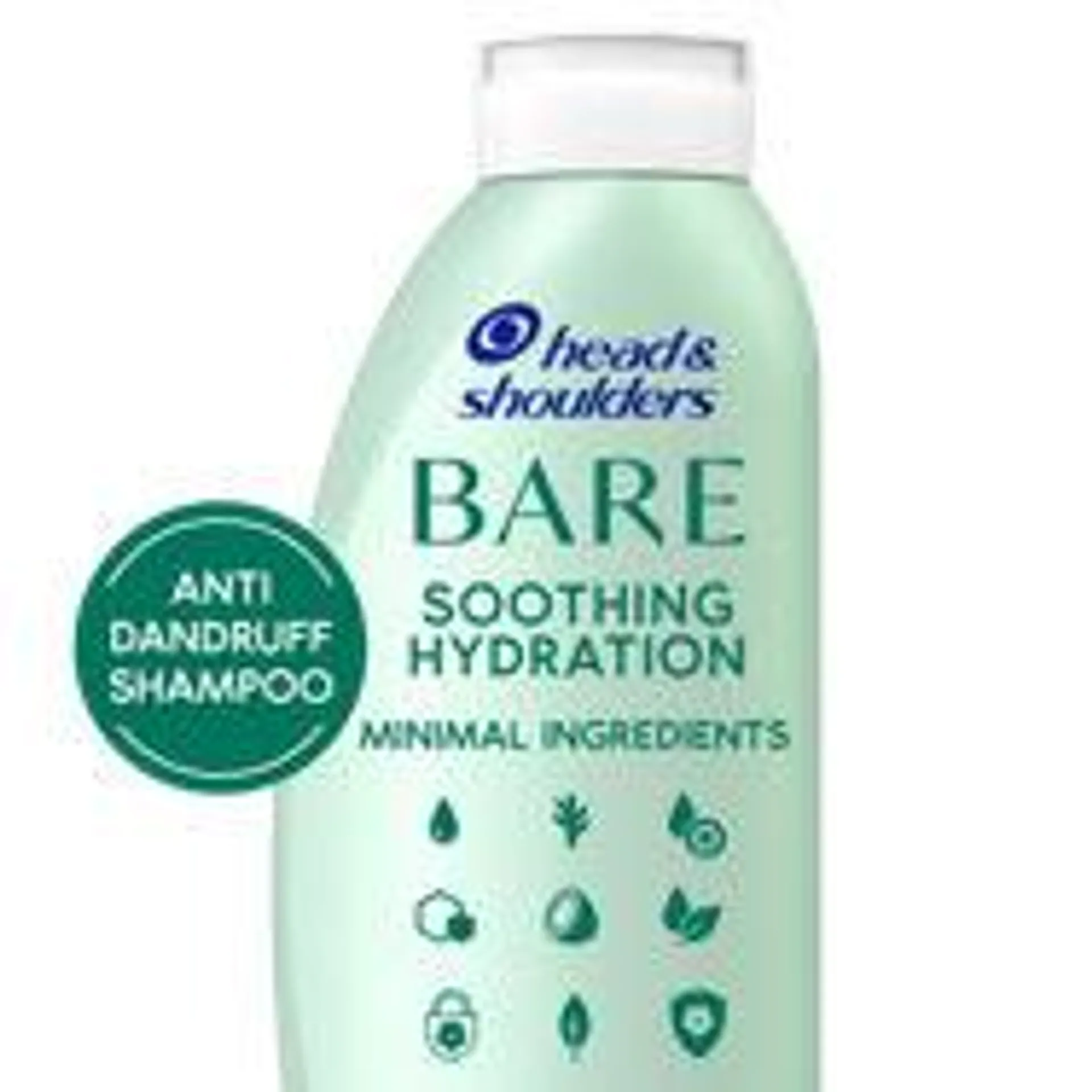 Head & Shoulders Bare Soothing Hydration Anti-dandruff Shampoo. Minimal Ingredients. 400 ml