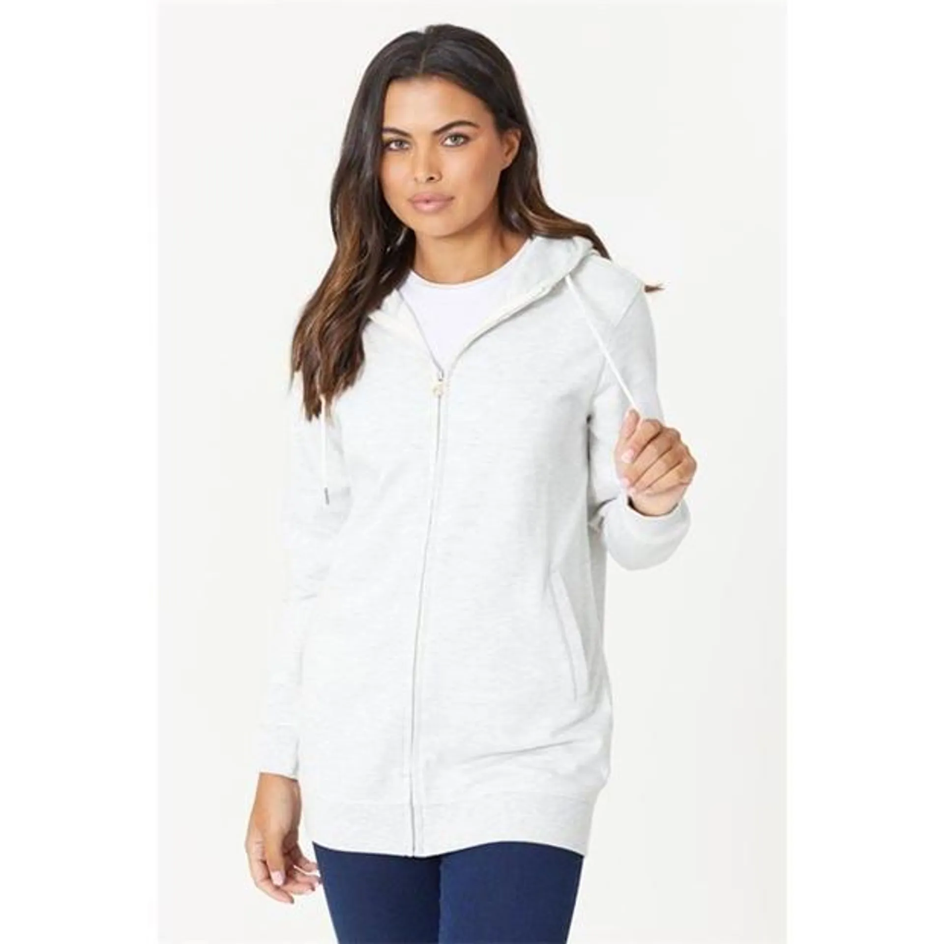 Basic Zip Through Hoodie