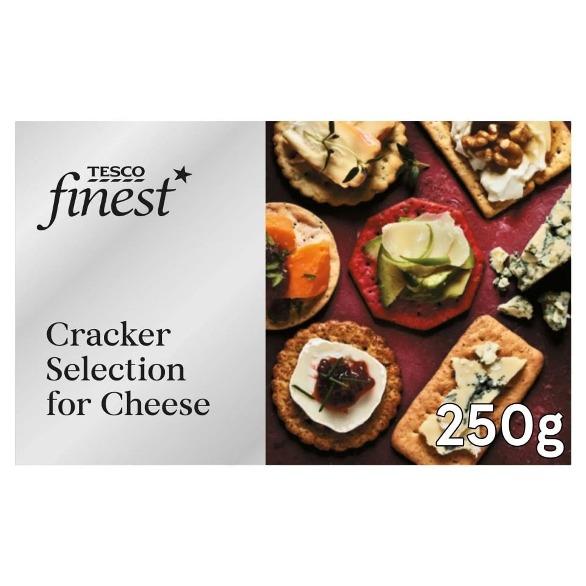 Tesco Finest Assorted Cracker For Cheese 250G