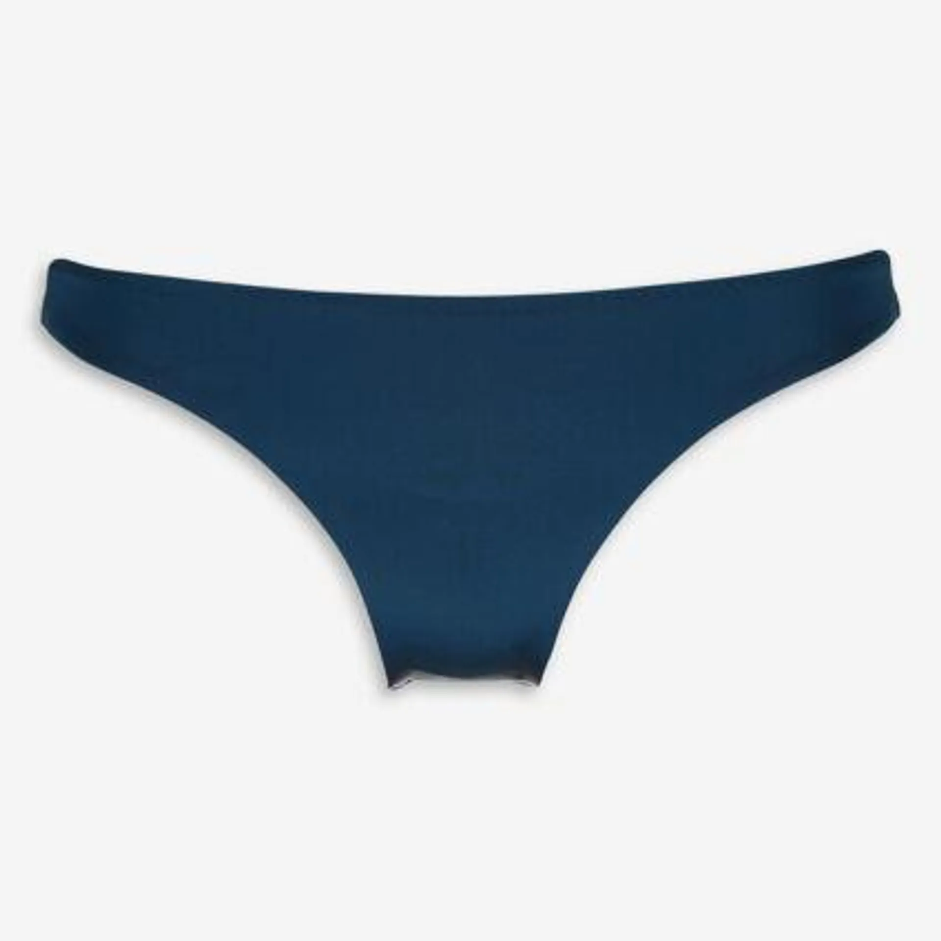 Blue Ruched Back Bikini Bottoms