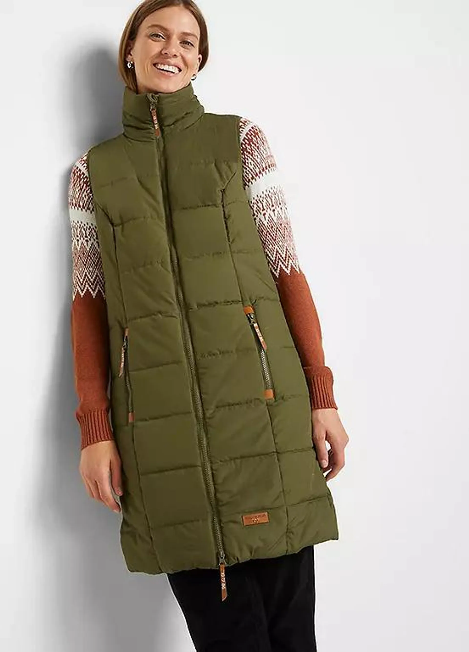 Padded Longline Gilet