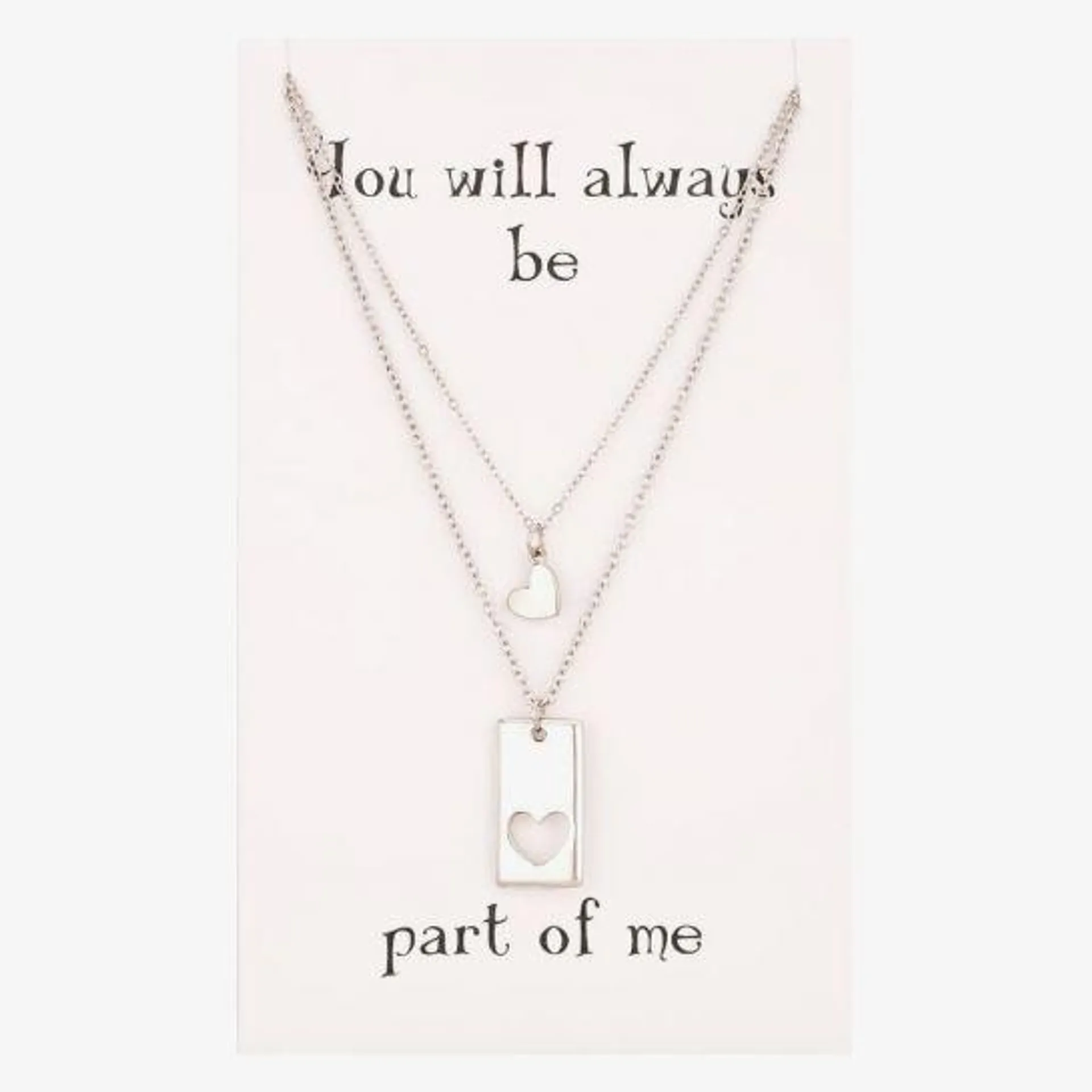 Sentiments Missing Piece Heart and Cutout Pendants 17789S