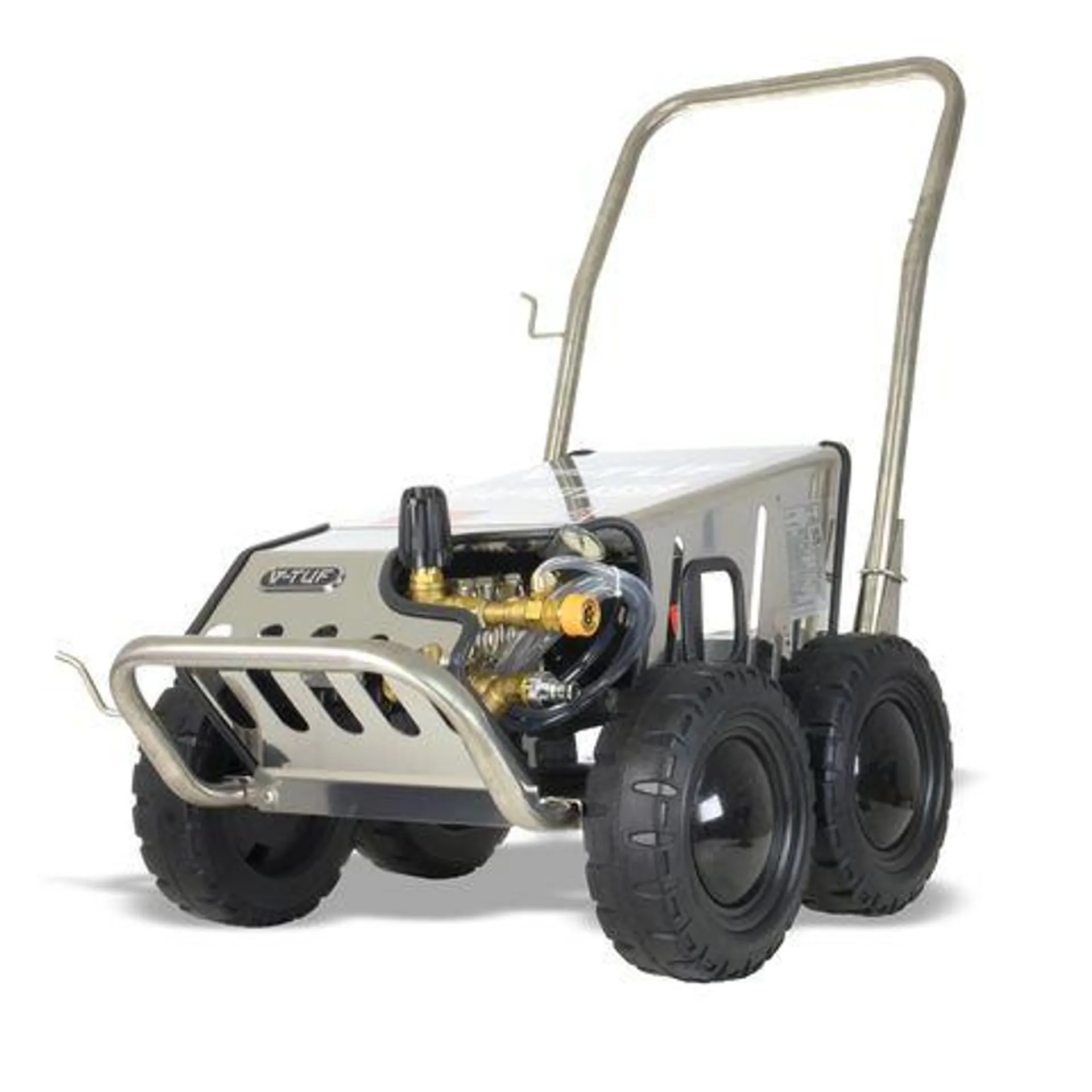 V-TUF RAPIDSSC240V 100 BAR 12L/Min Heavy Industrial Stainless Mobile Cold Pressure Washer (230V)