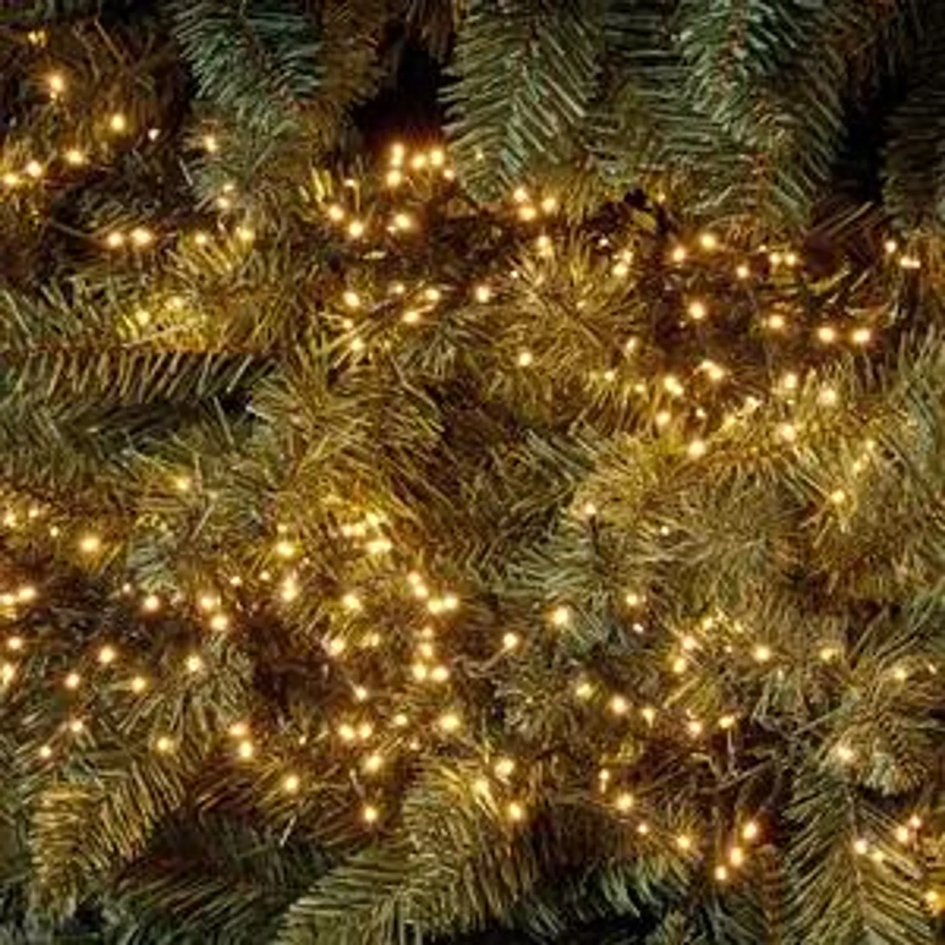 500 LED Timer Cluster String Christmas Tree Lights - Warm White