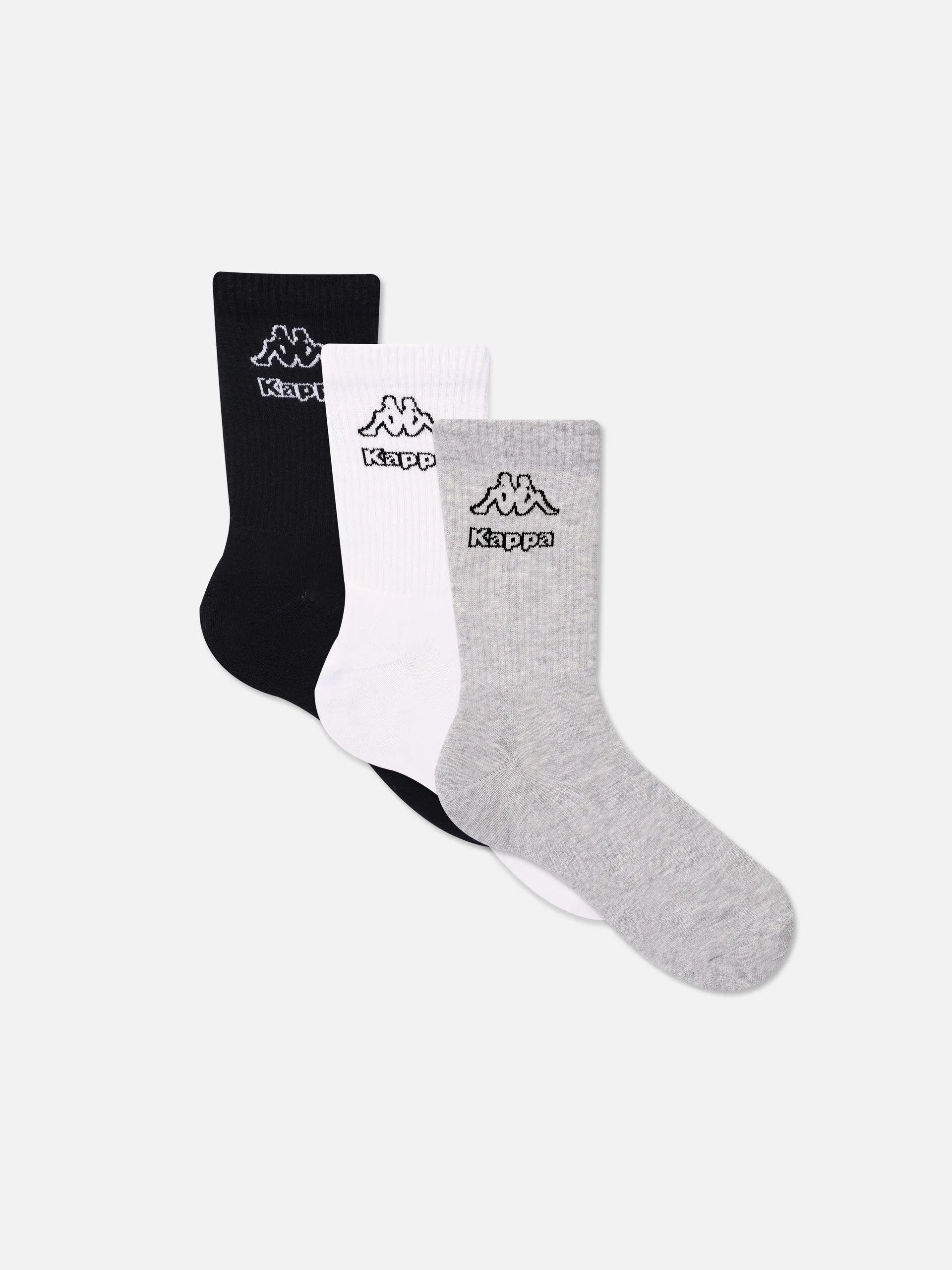 3pk Kappa x Primark Logo Crew Socks