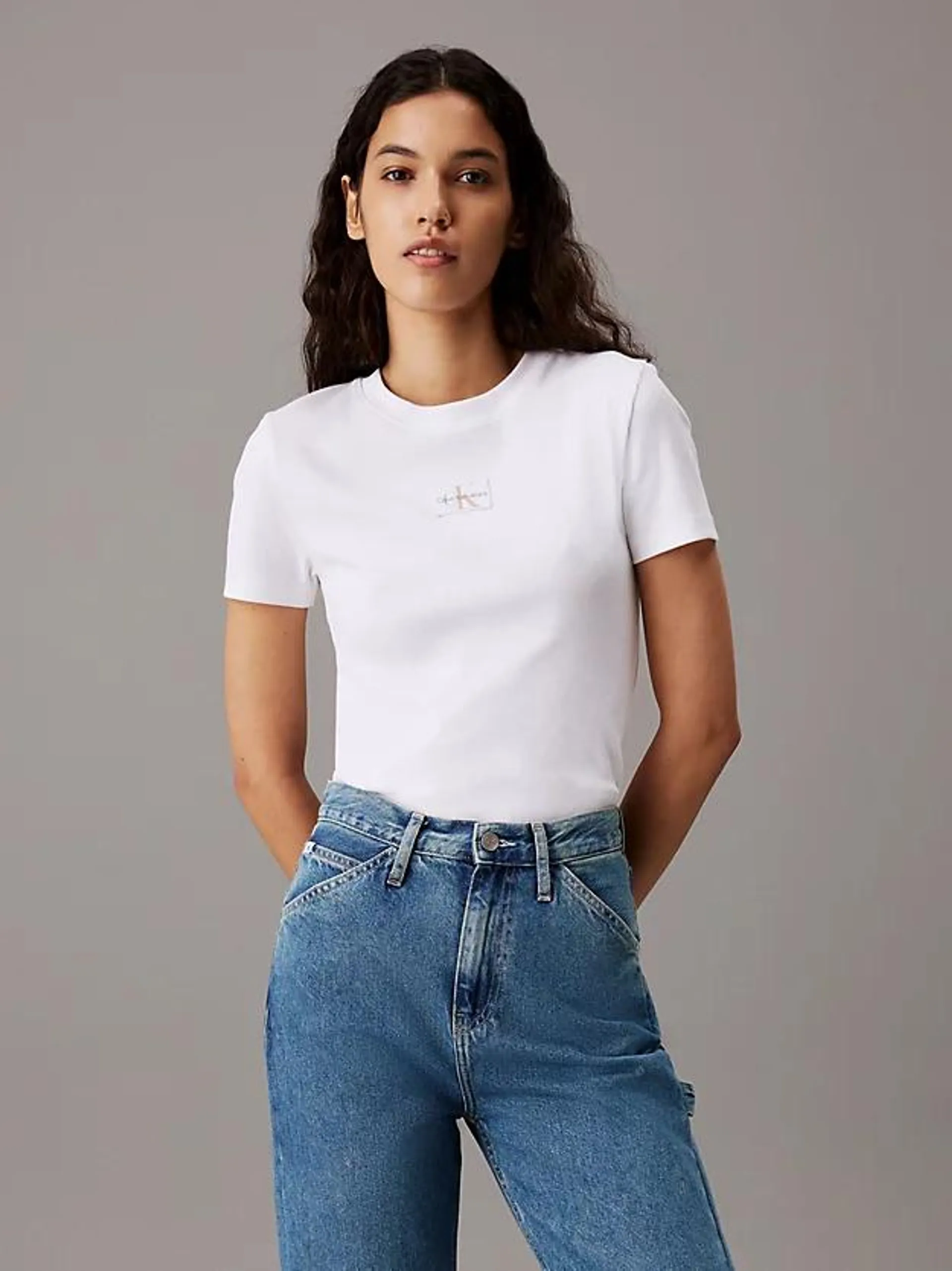 Slim Ribbed Cotton T-shirt