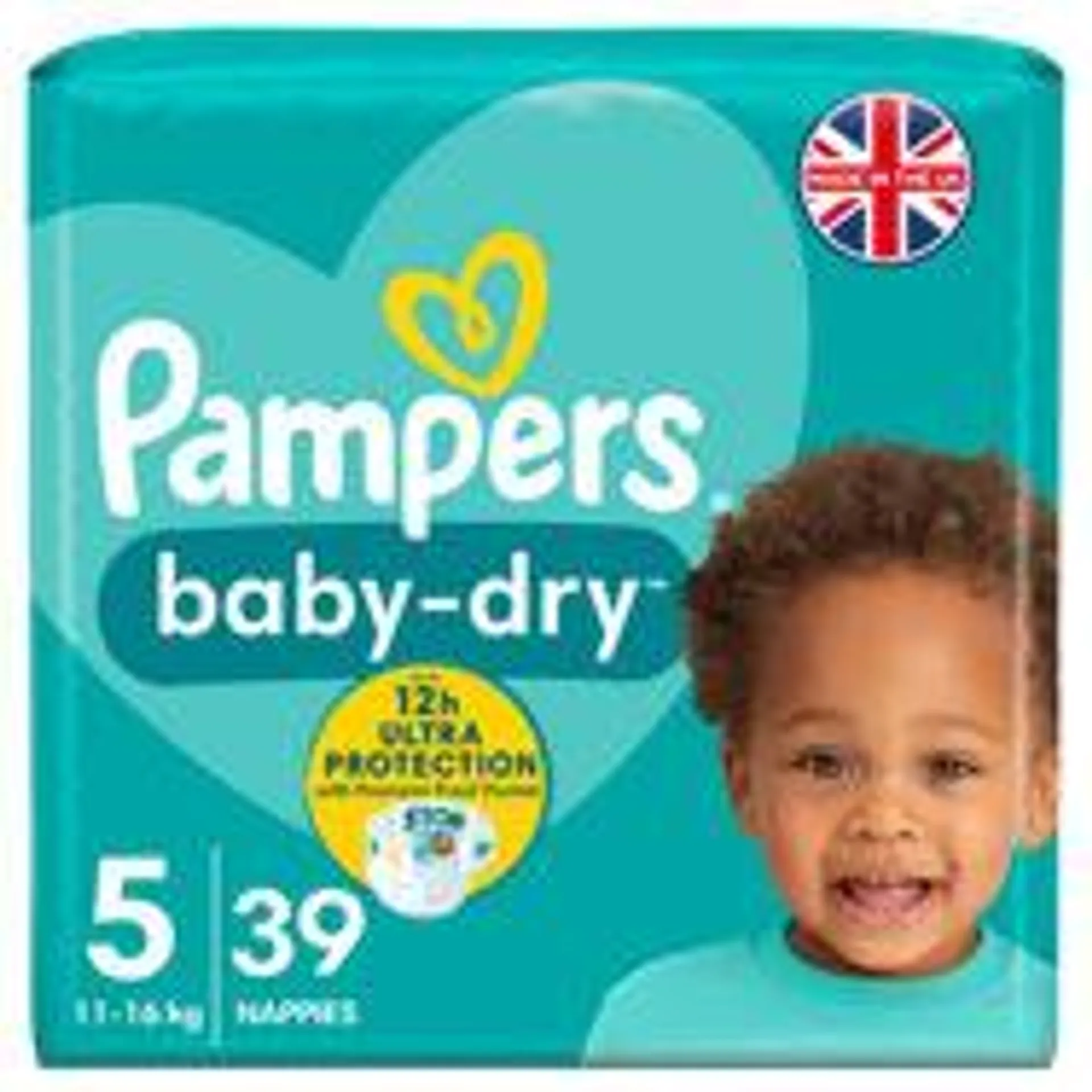 Pampers Baby-Dry Size 5 Nappies Essential Pack