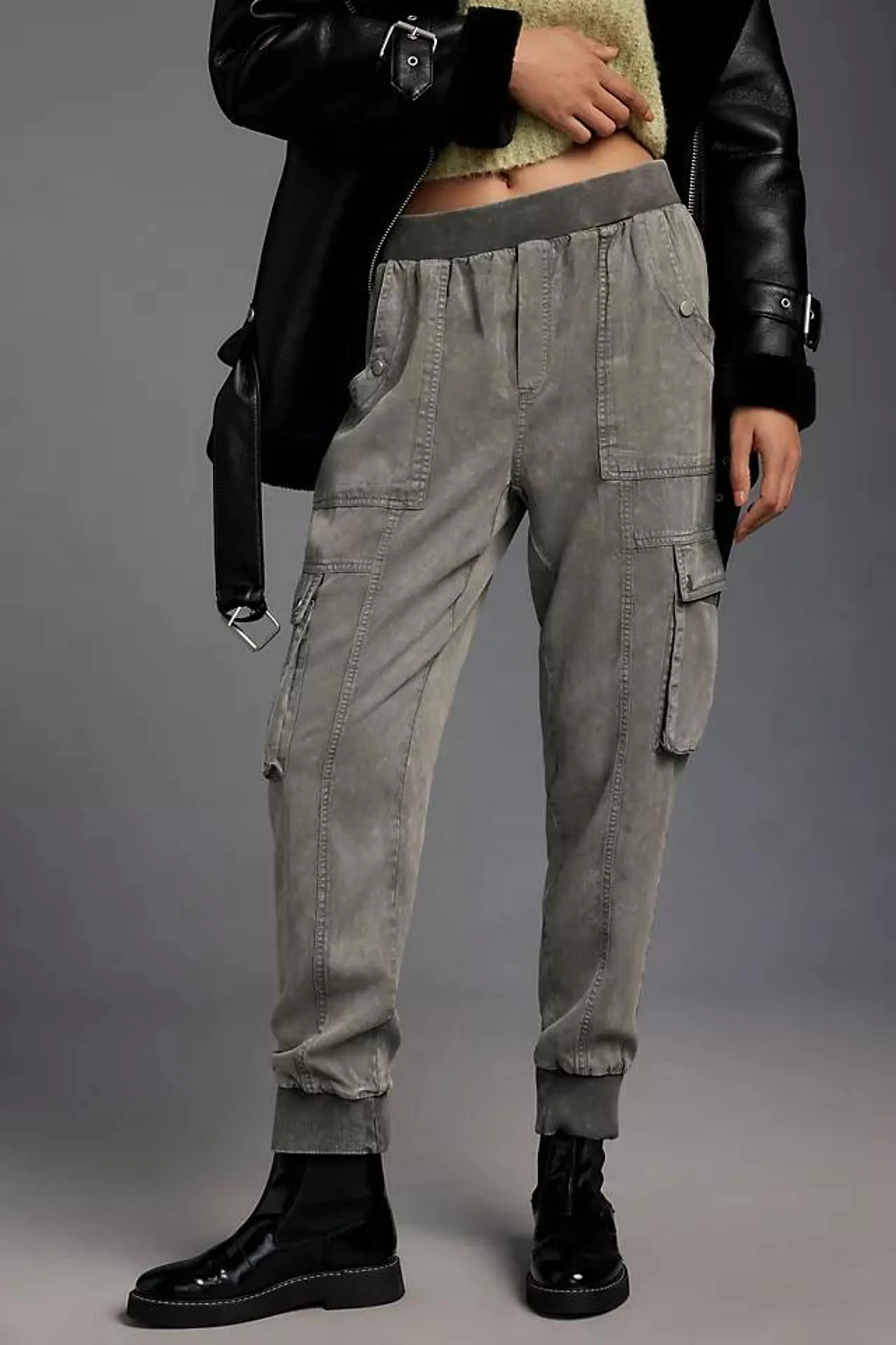 By Anthropologie Cropped Cargo Joggers