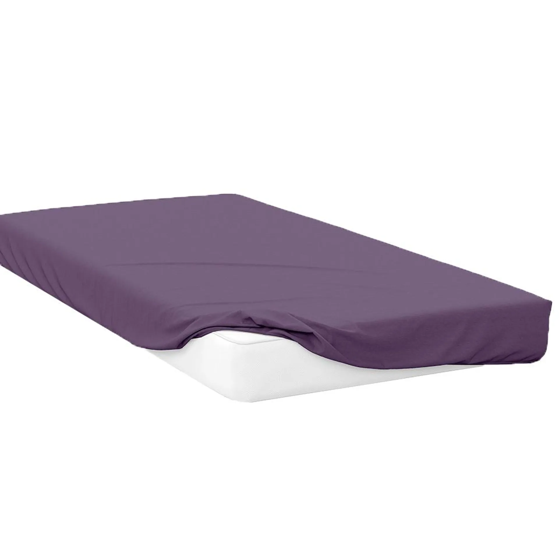 Serene Double Mauve Fitted Bed Sheet