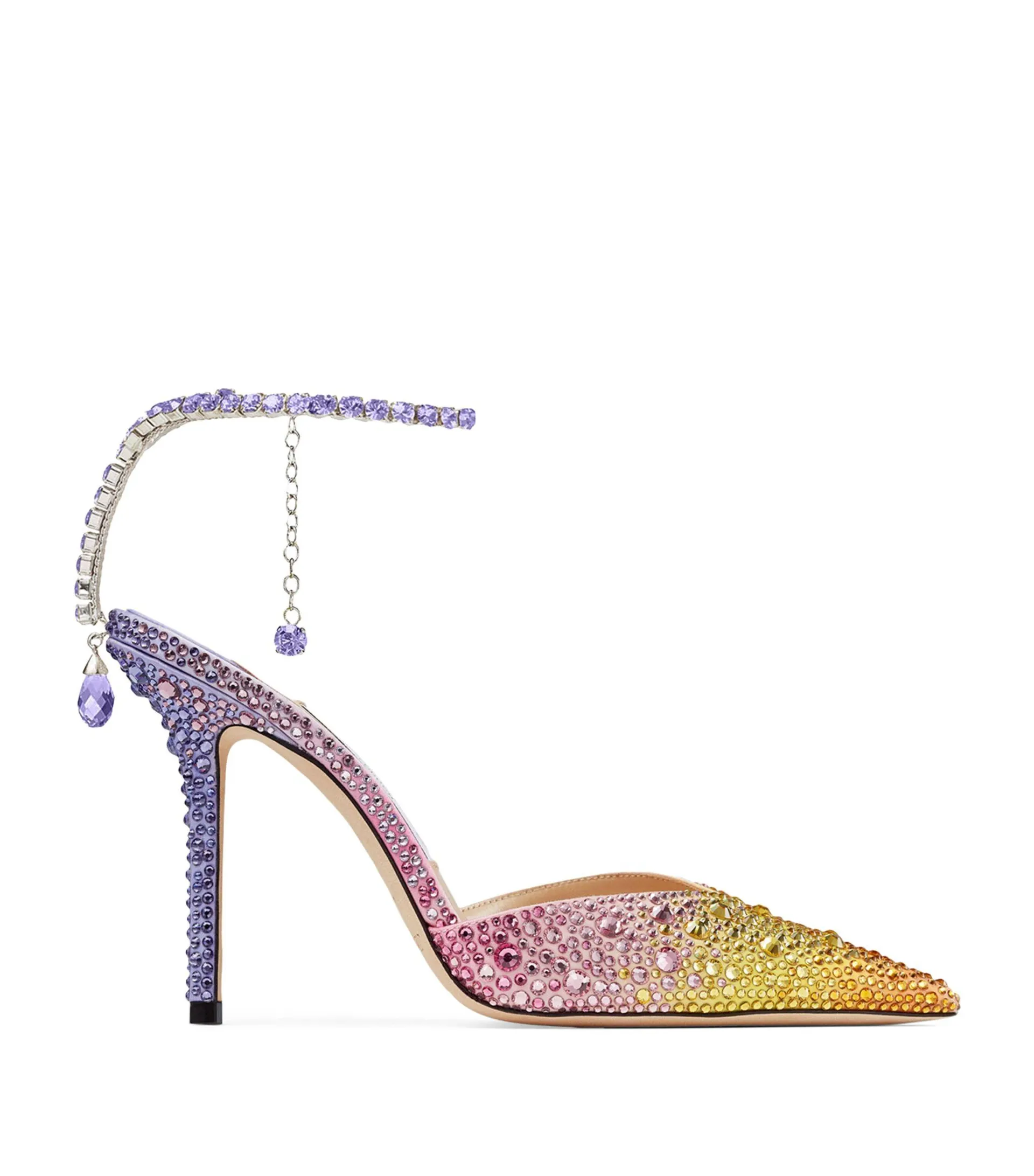 Saeda 100 Rhinestone-Embellished Heels