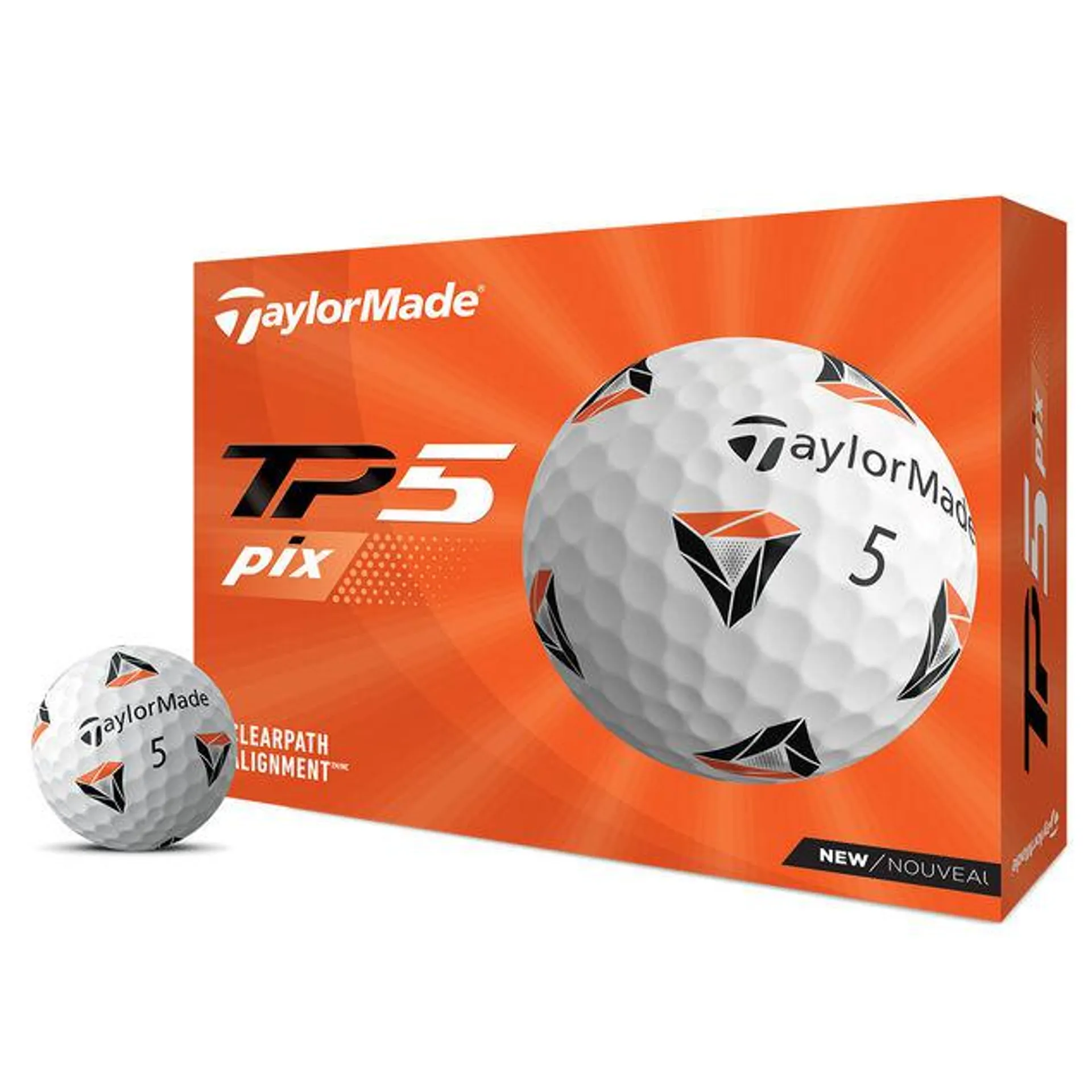 TaylorMade TP5 pix 2.0 12 Golf Ball Pack