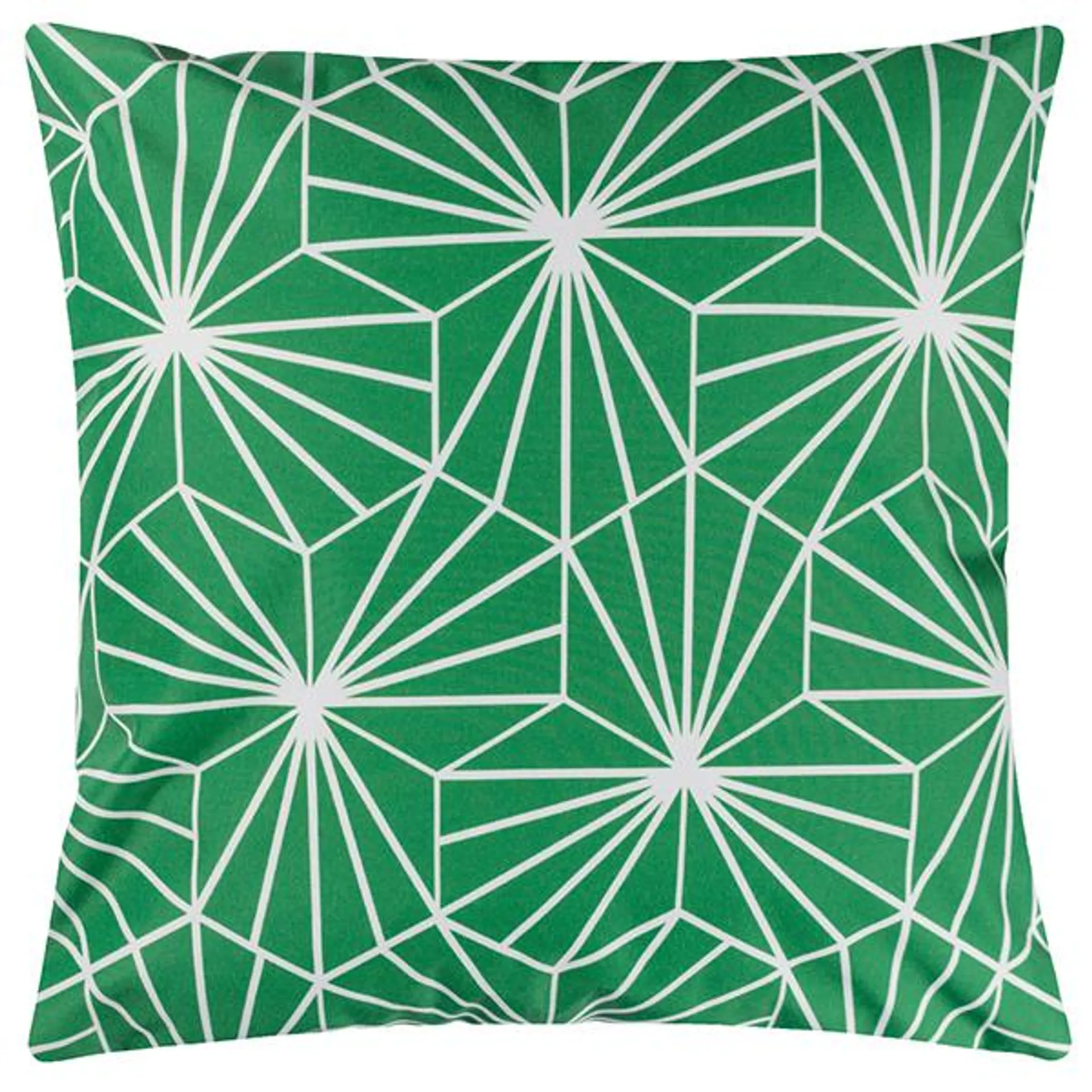 Hexa Green Outdoor Polyester Cushion - 43 x 43cm