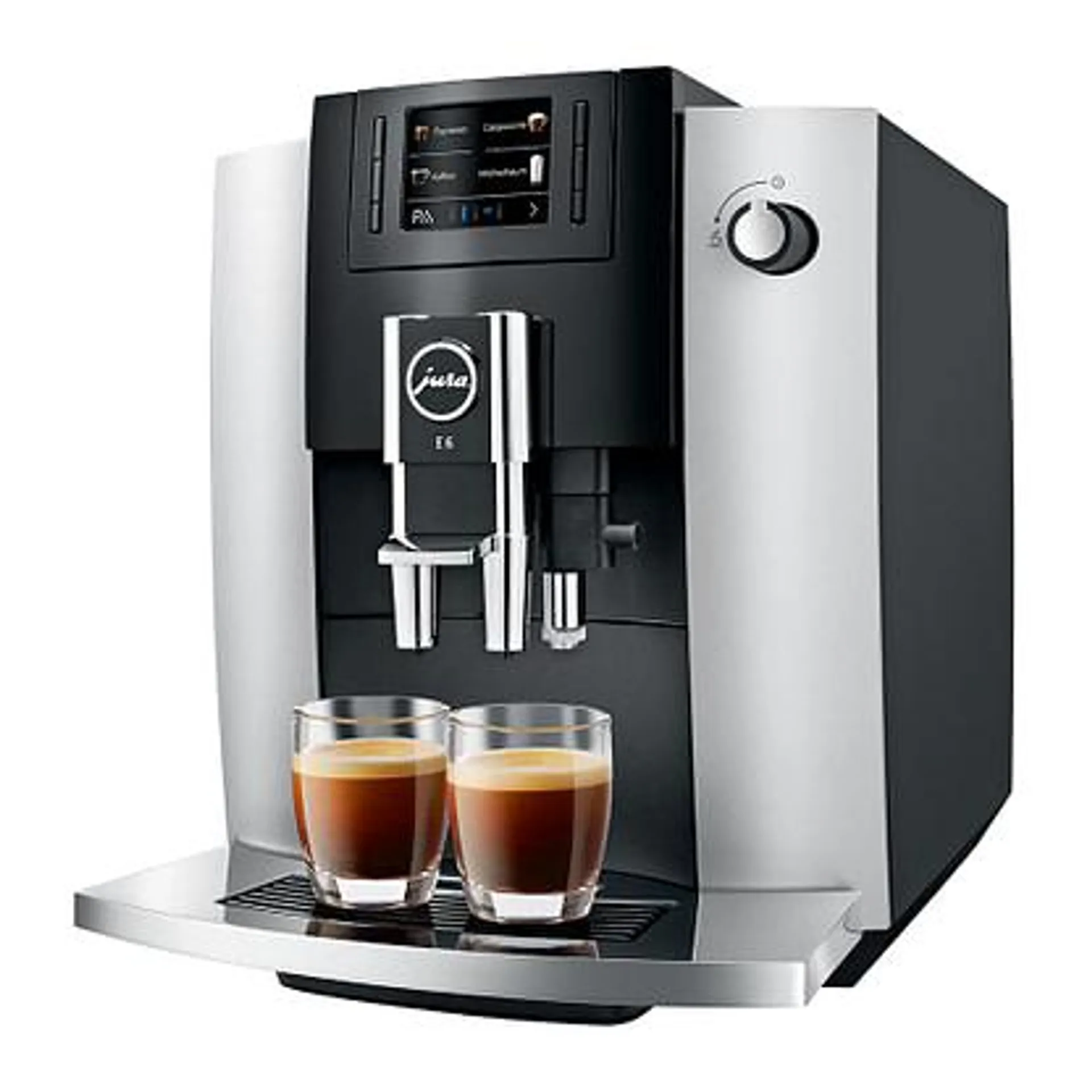 Jura E6 PLATINUM Freestanding Fully Automatic Coffee Machine – PLATINUM