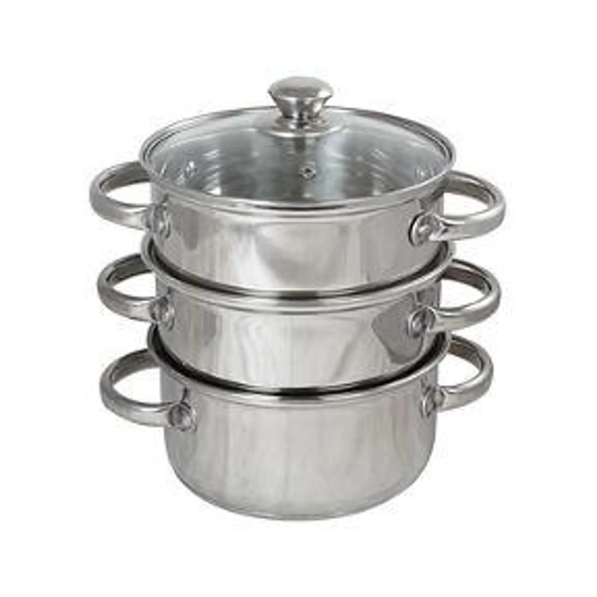 George Home Stainless Steel 3 Tier Steamer