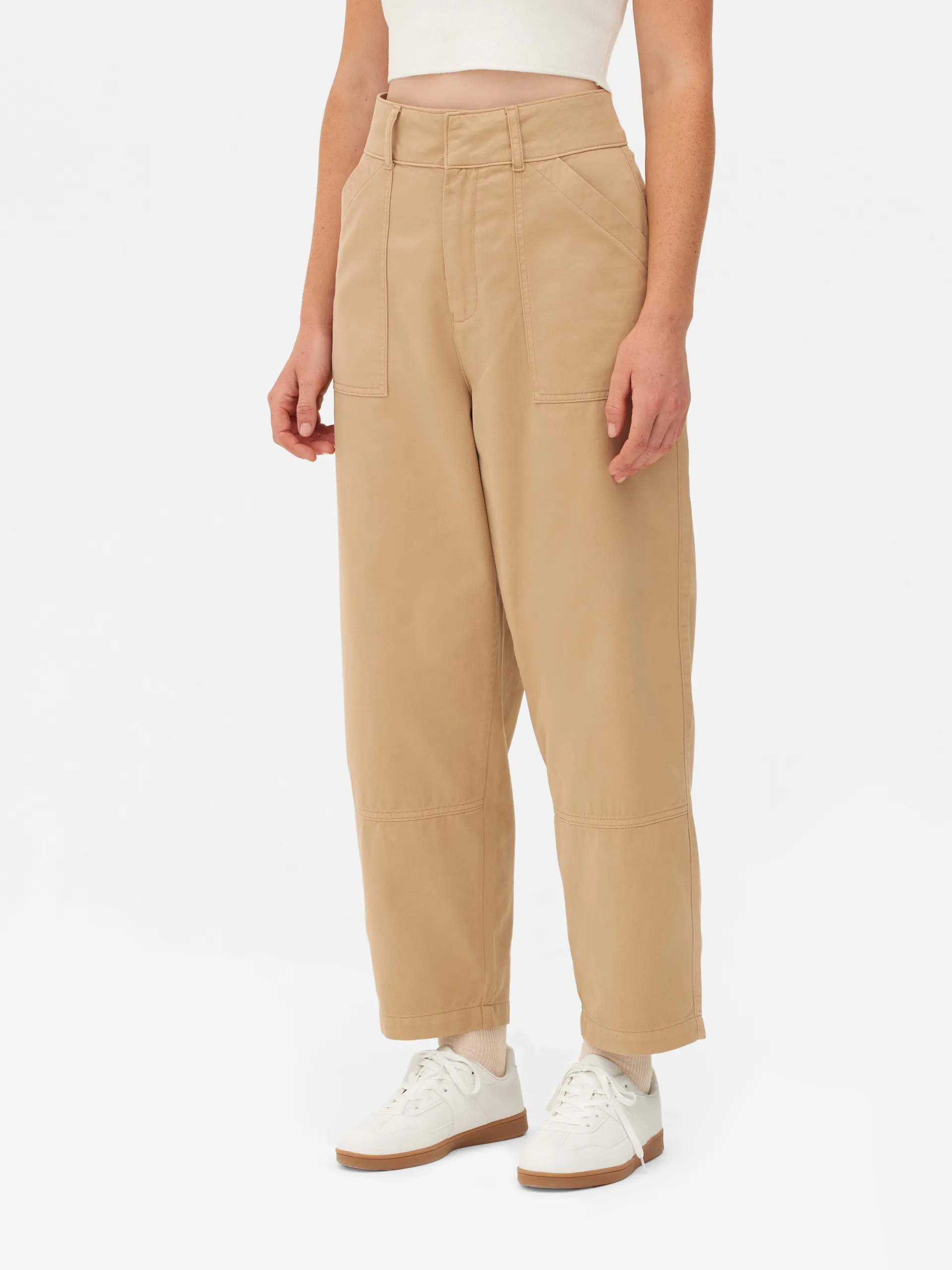 Barrel Leg Trousers