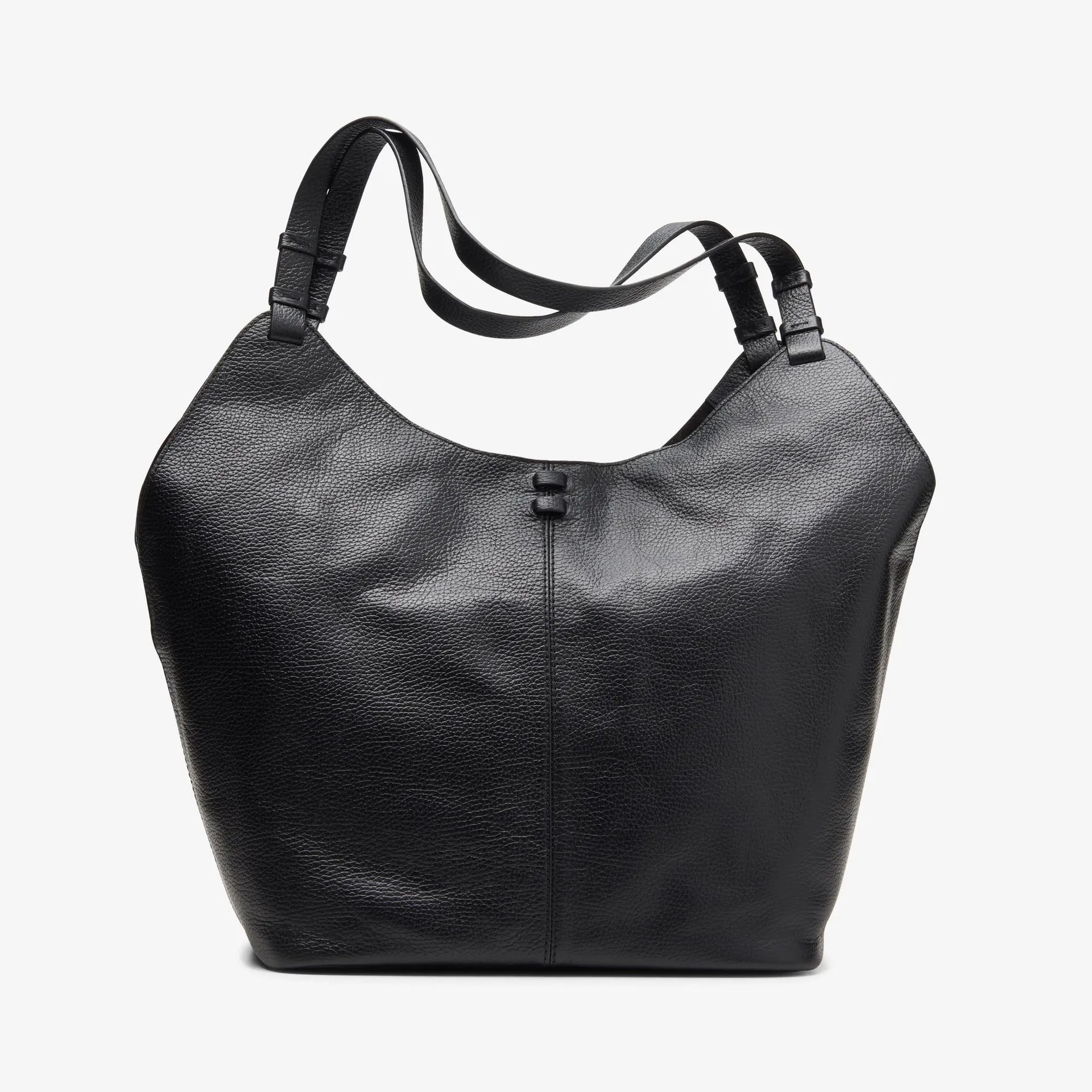 Casual Tote Black Leather