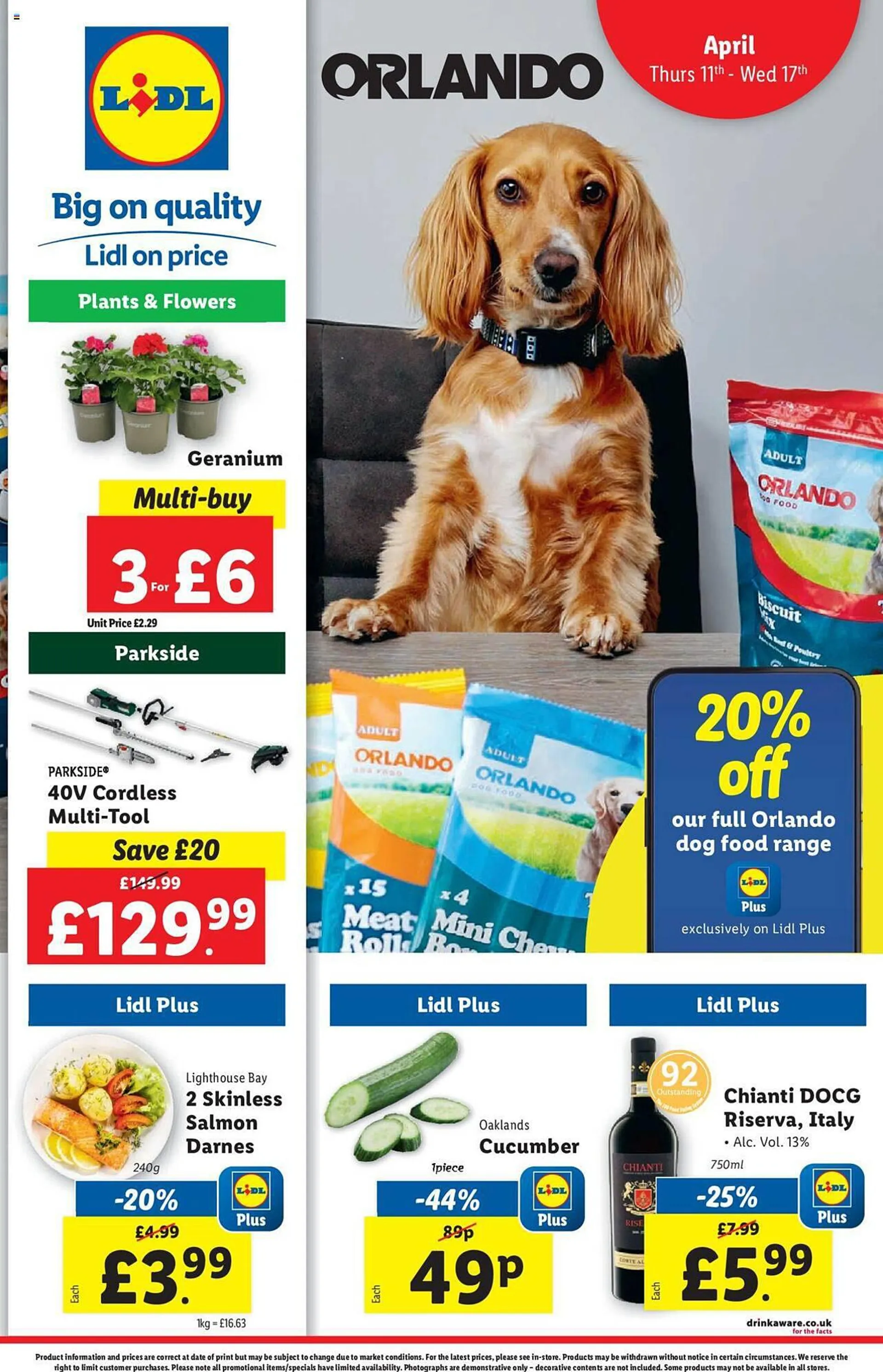 Lidl leaflet from 11 April to 17 April 2024 - Catalogue Page 1