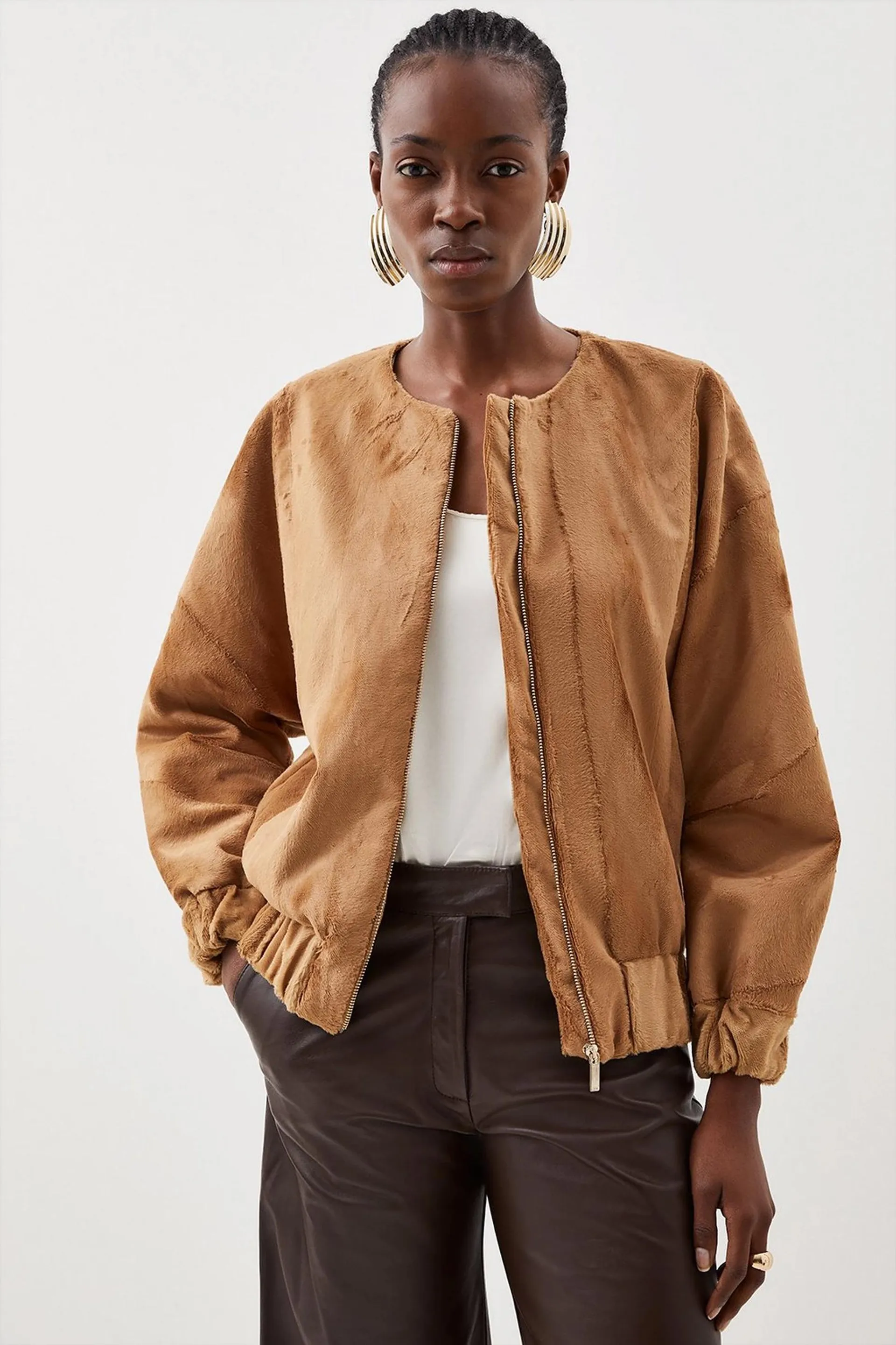 Signature Ponyskin Tailored Bomber Jacket