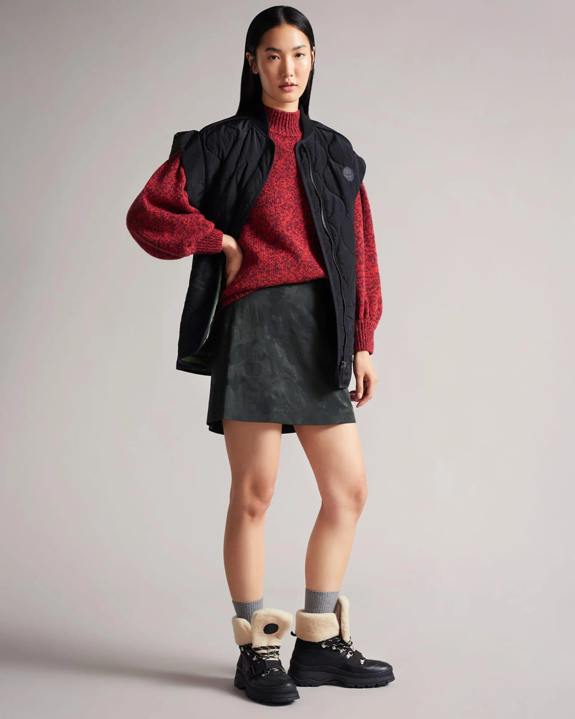 Jacquard Mini Skirt