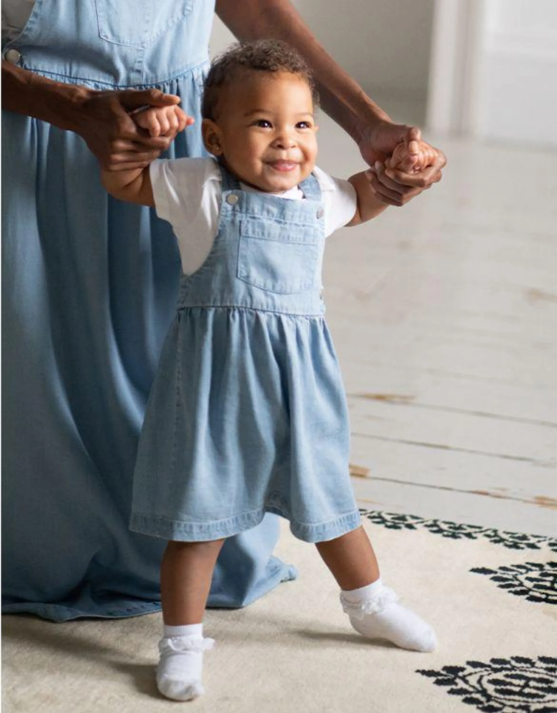 Denim Pinafore Baby Dress