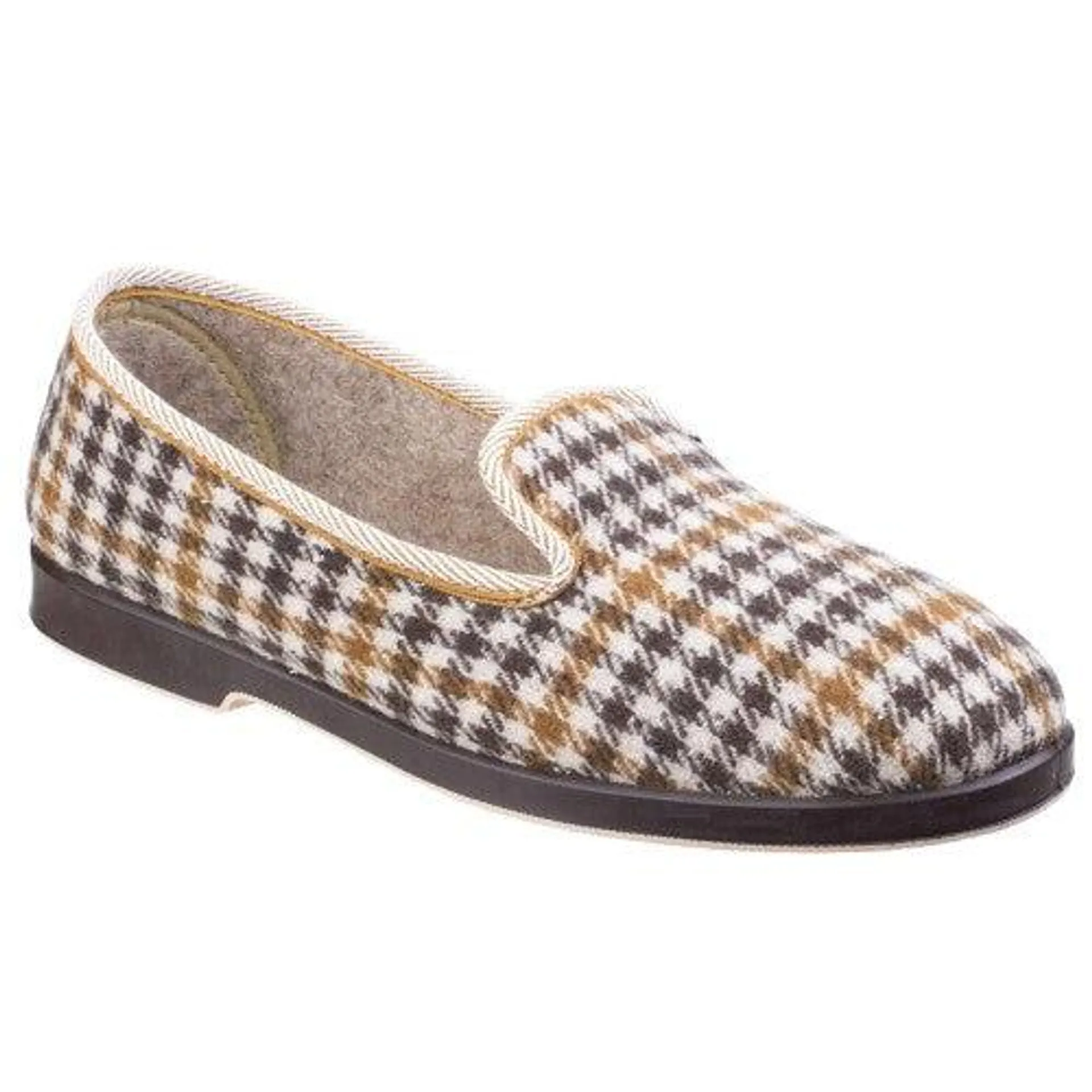 GBS Everett Mens Check Slipper / Mens Slippers