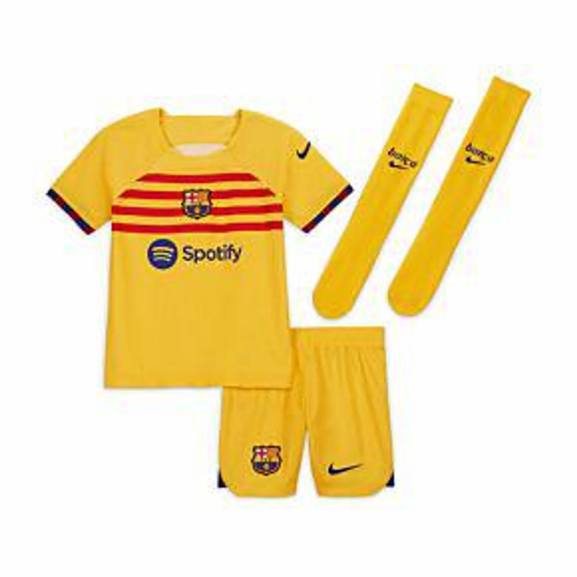 Nike Barcelona Senyera 4th Mini Kit 2022-2023