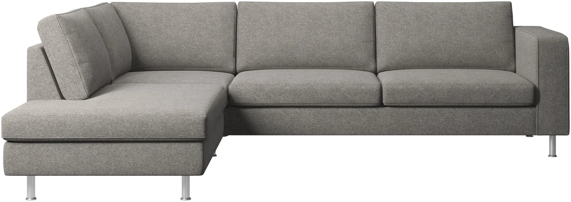 Indivi corner sofa with lounging unit