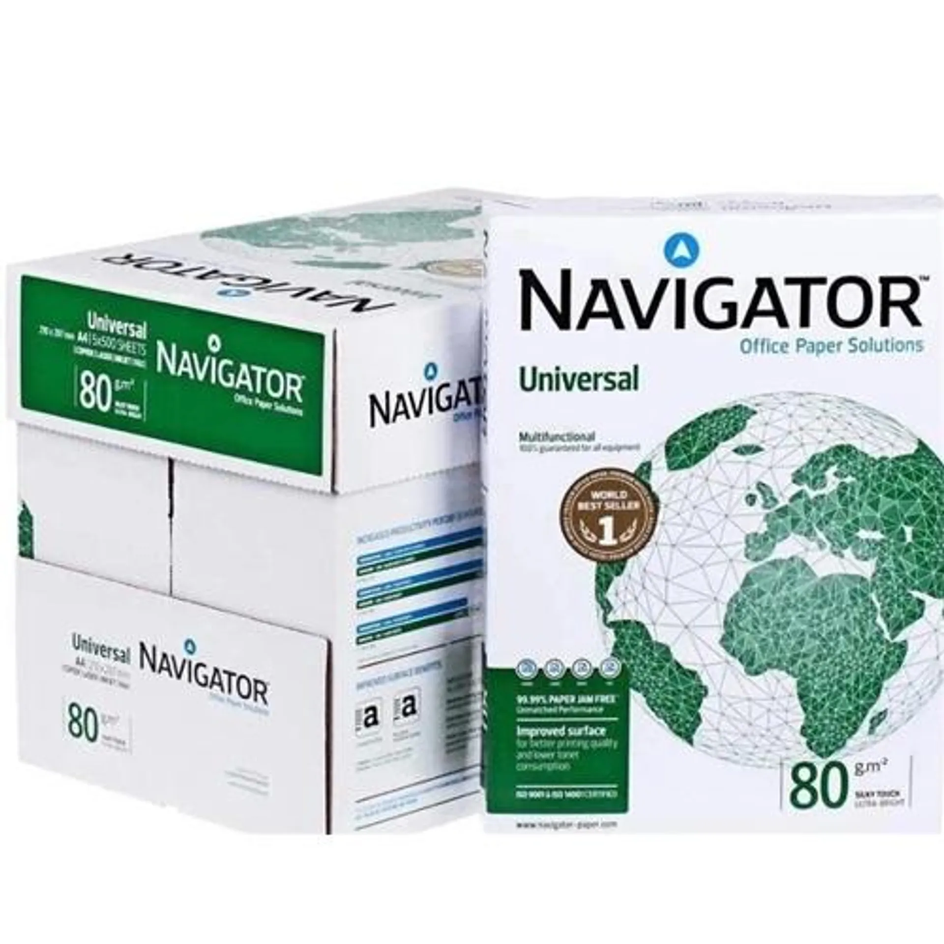 Navigator Universal A4 Paper 80gsm White (Pack of 2500) NAVA480