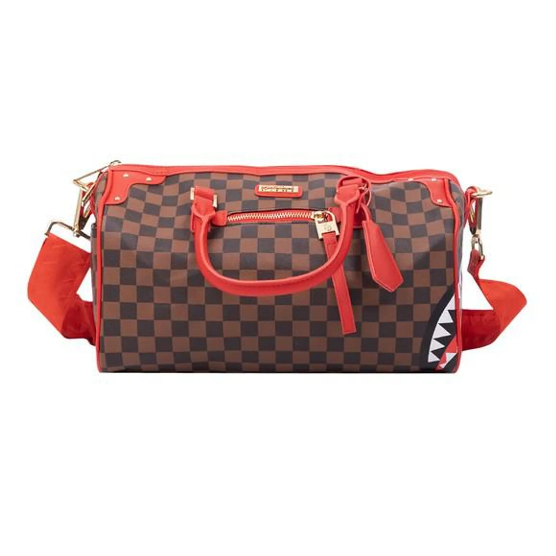 Mens Brown All Or Nothing Sharks In Paris Mini Duffle