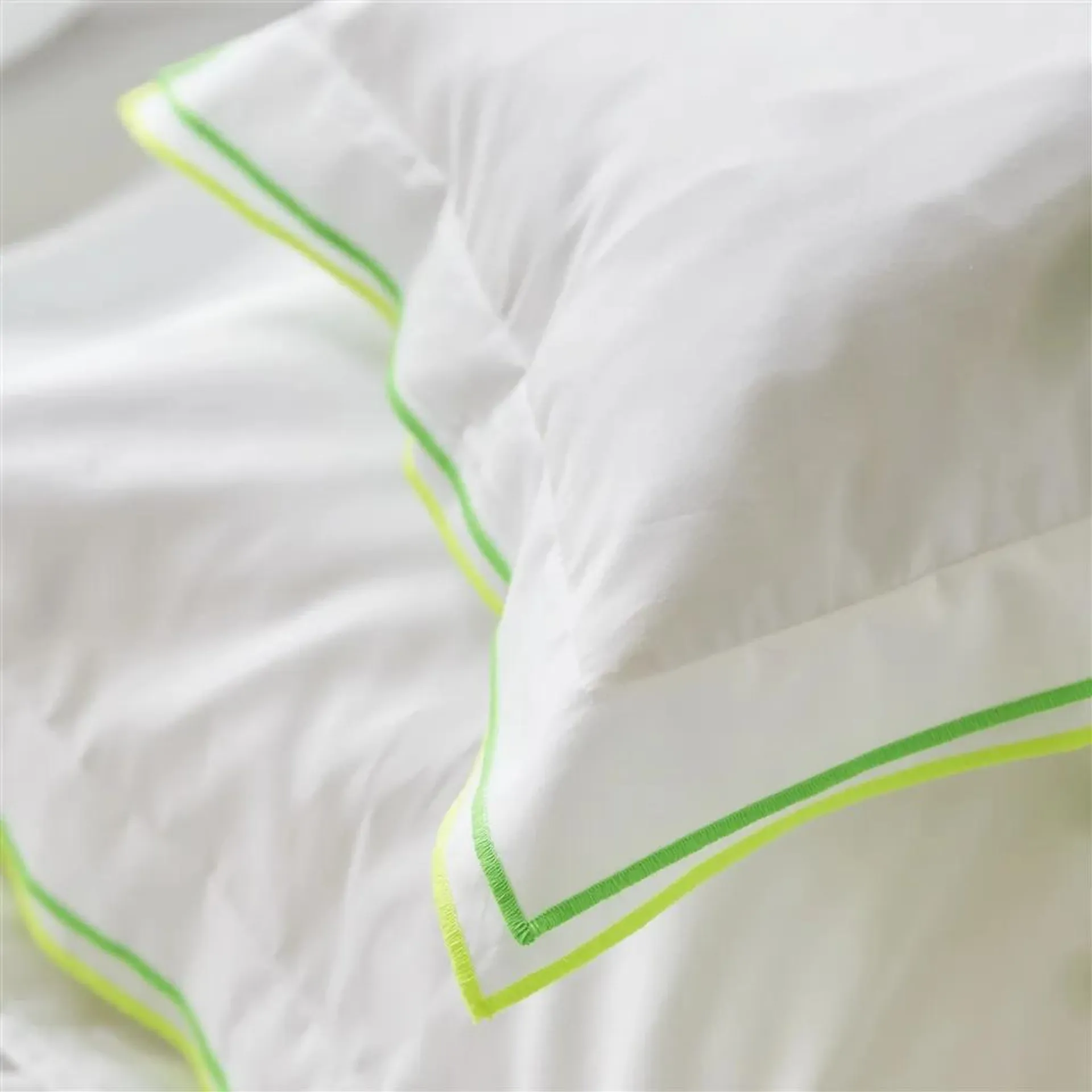 Astor Lime Cotton Bed Linen