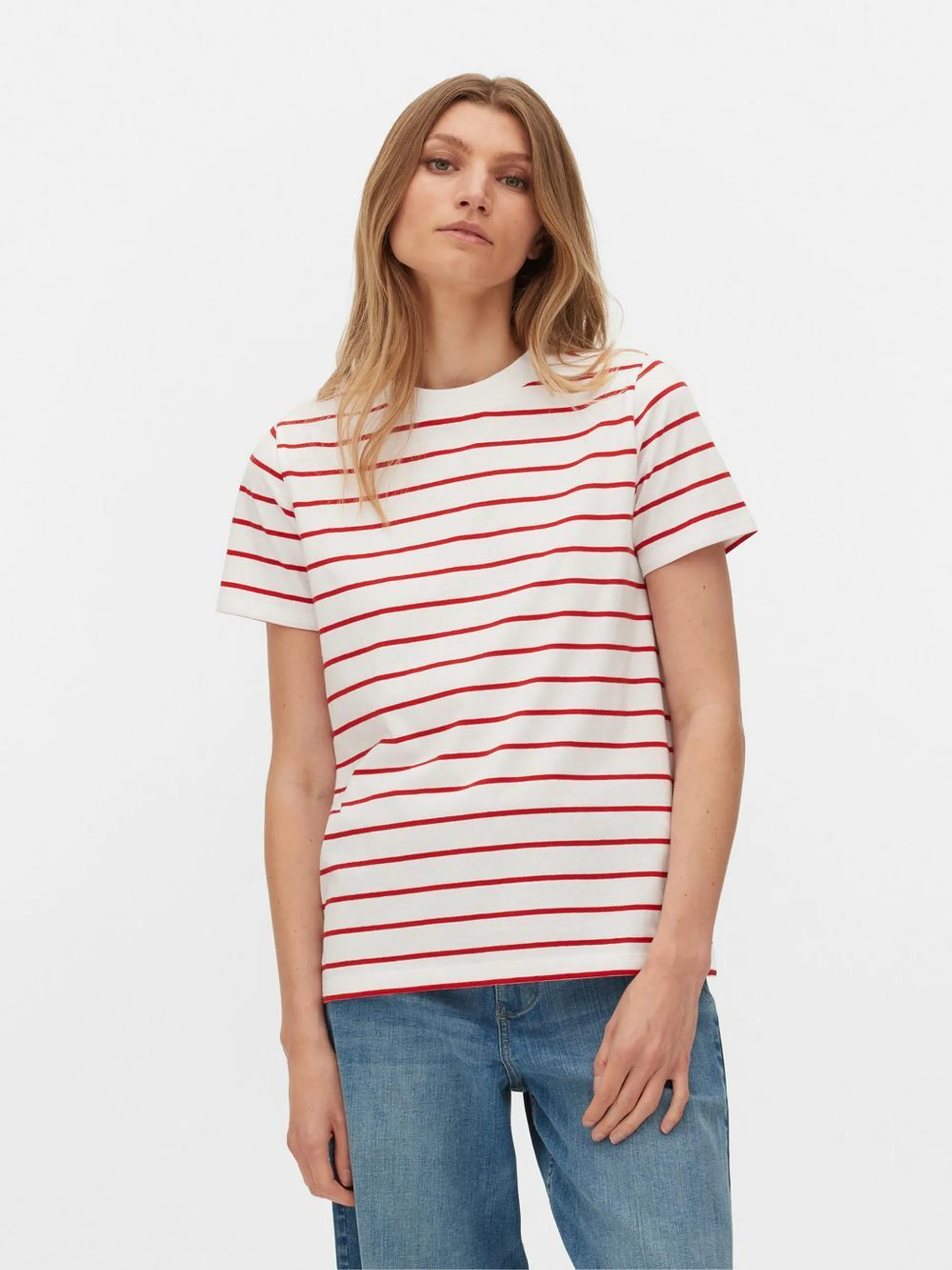 Striped Crew Neck T-Shirt