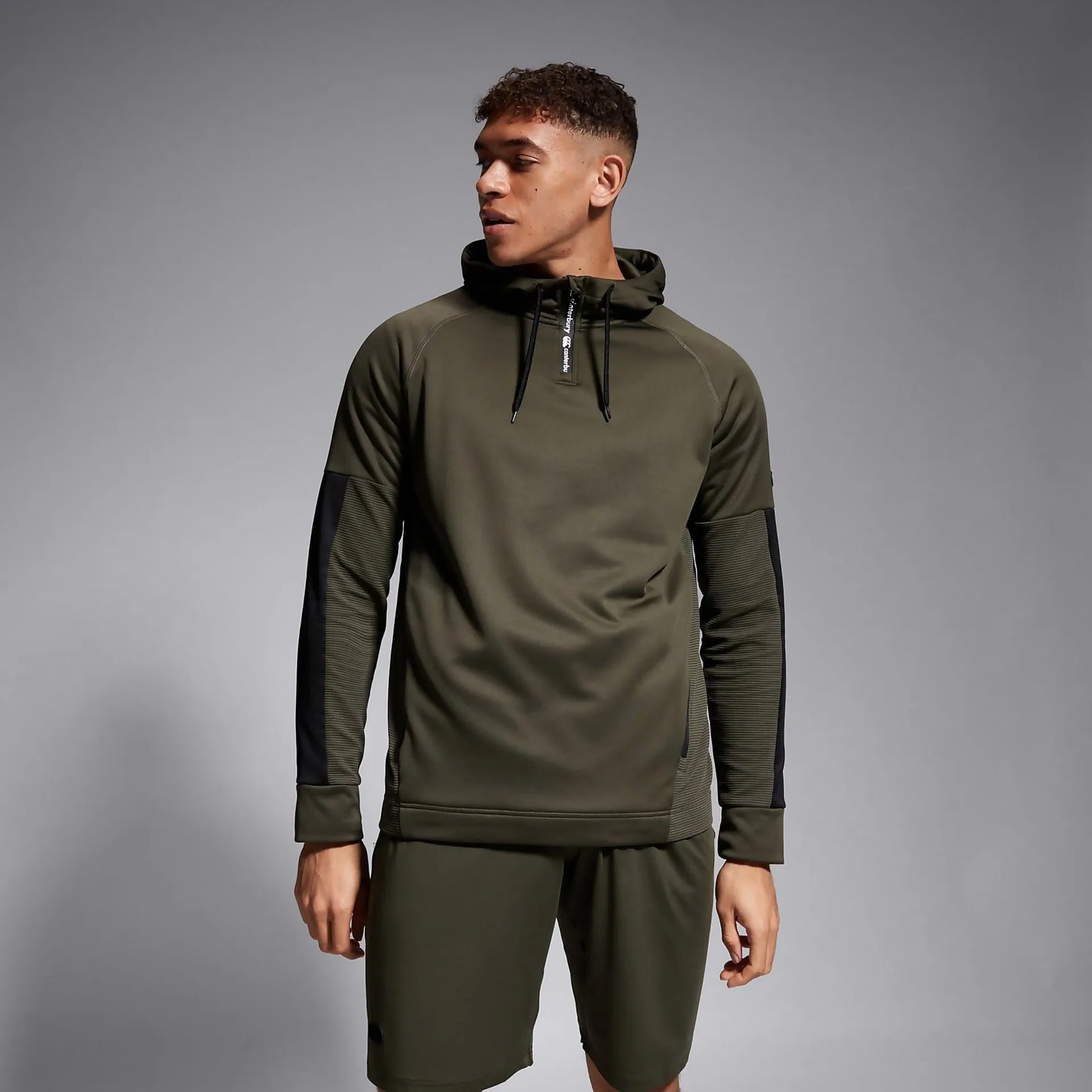 MENS OVERHEAD TRAINING HOODY GREEN