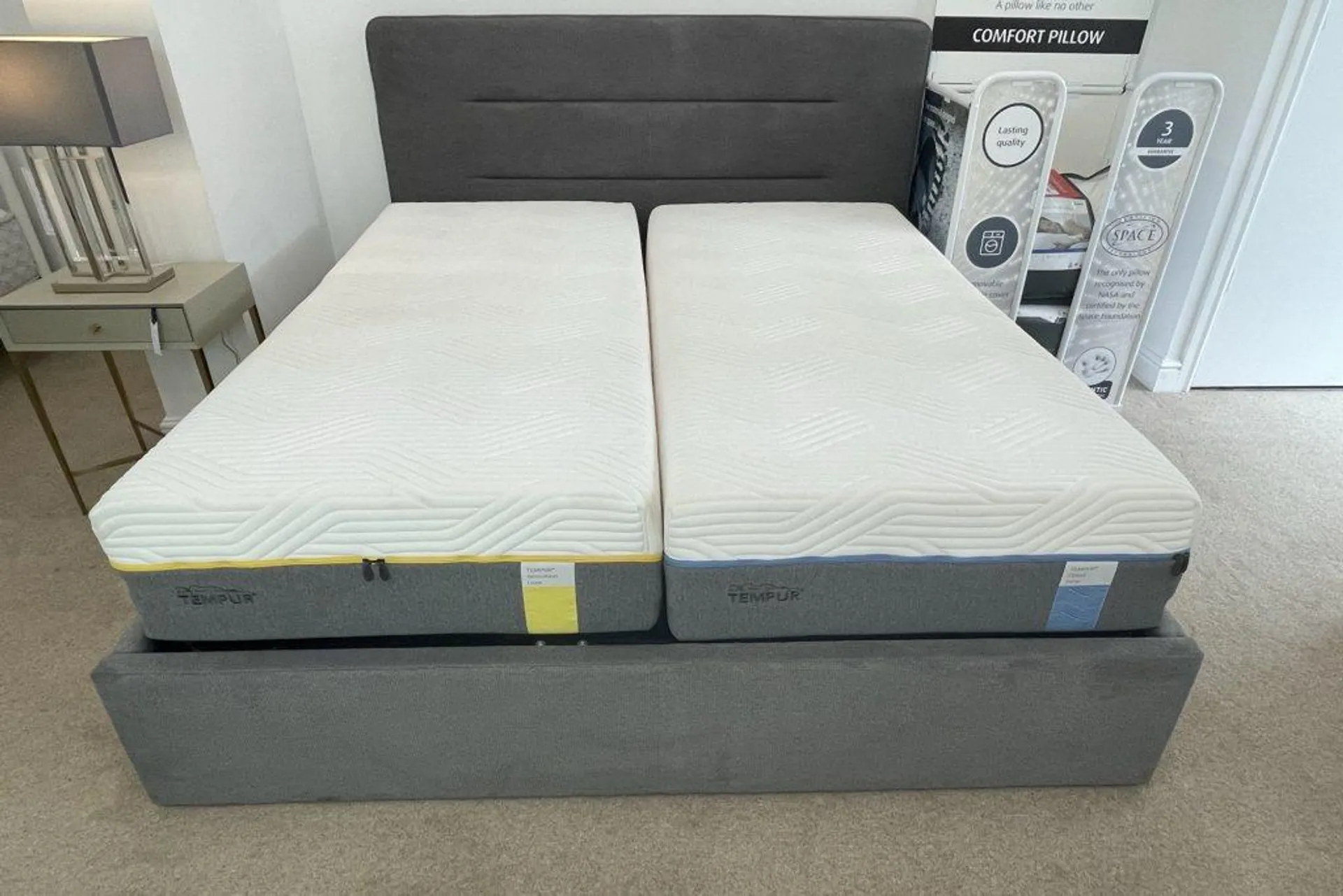 Tempur Linea Ottoman With Mattresses - Ex Display