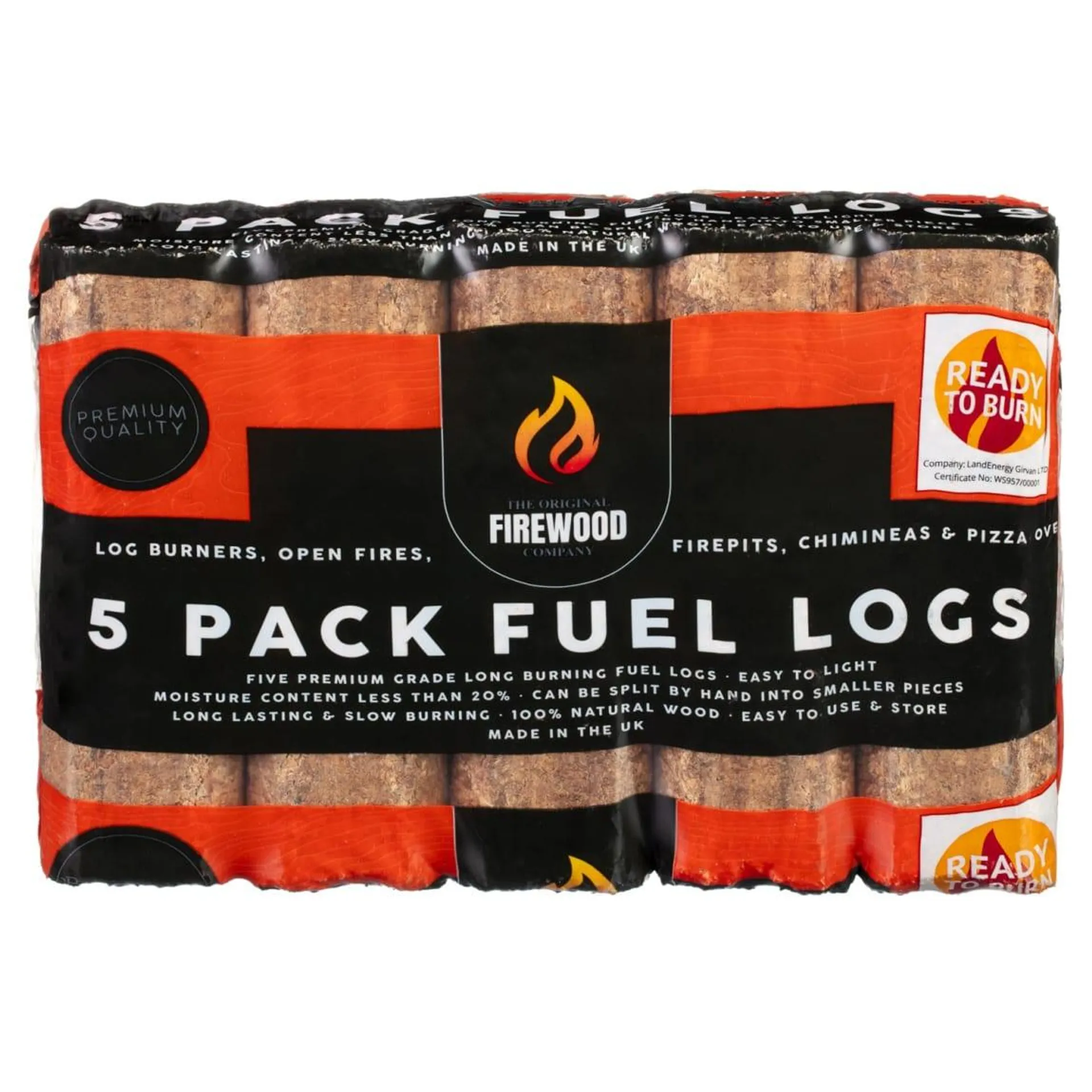 The Original Firewood Co Fuel Logs 5pk