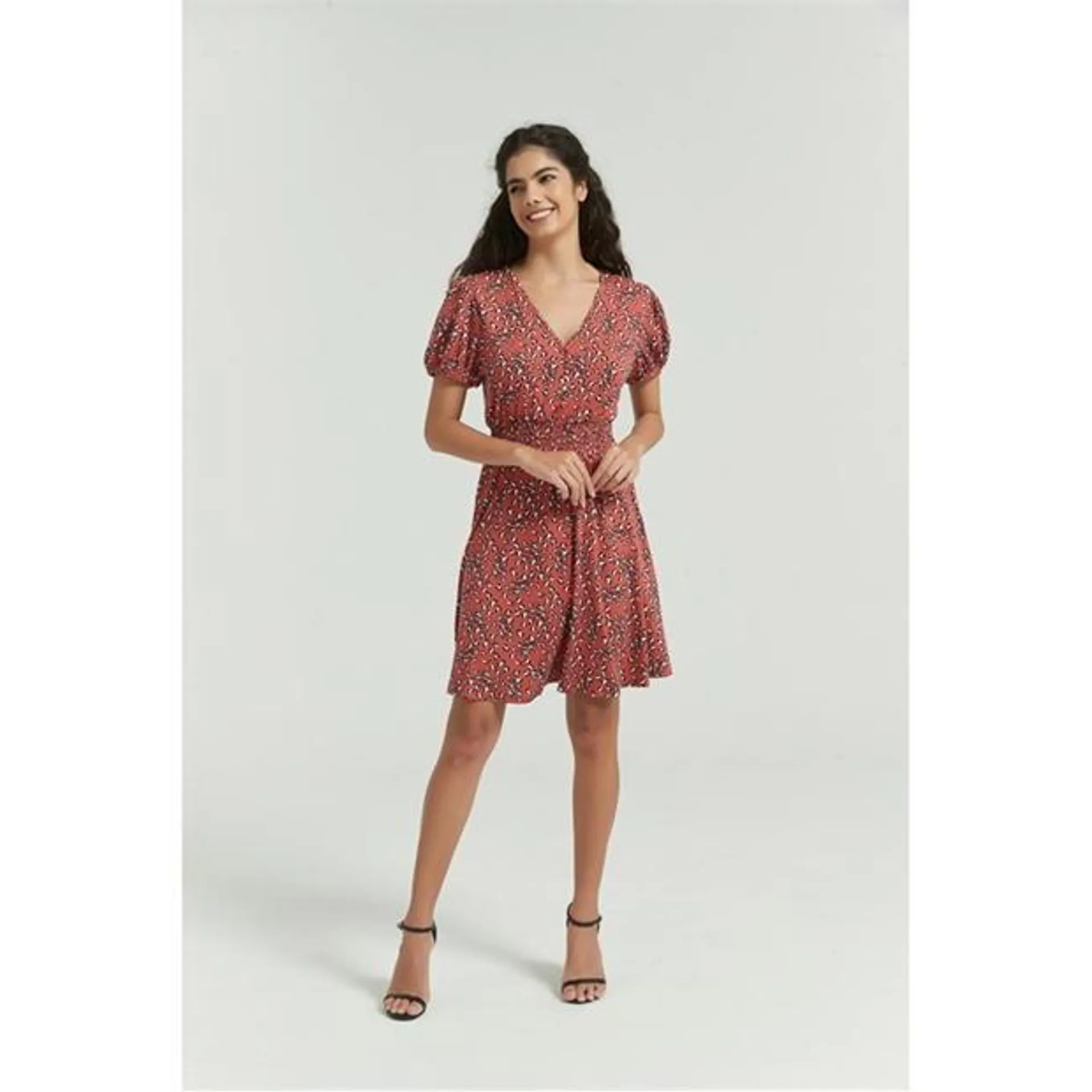 Soft Touch Mini Shirred Waist Dress