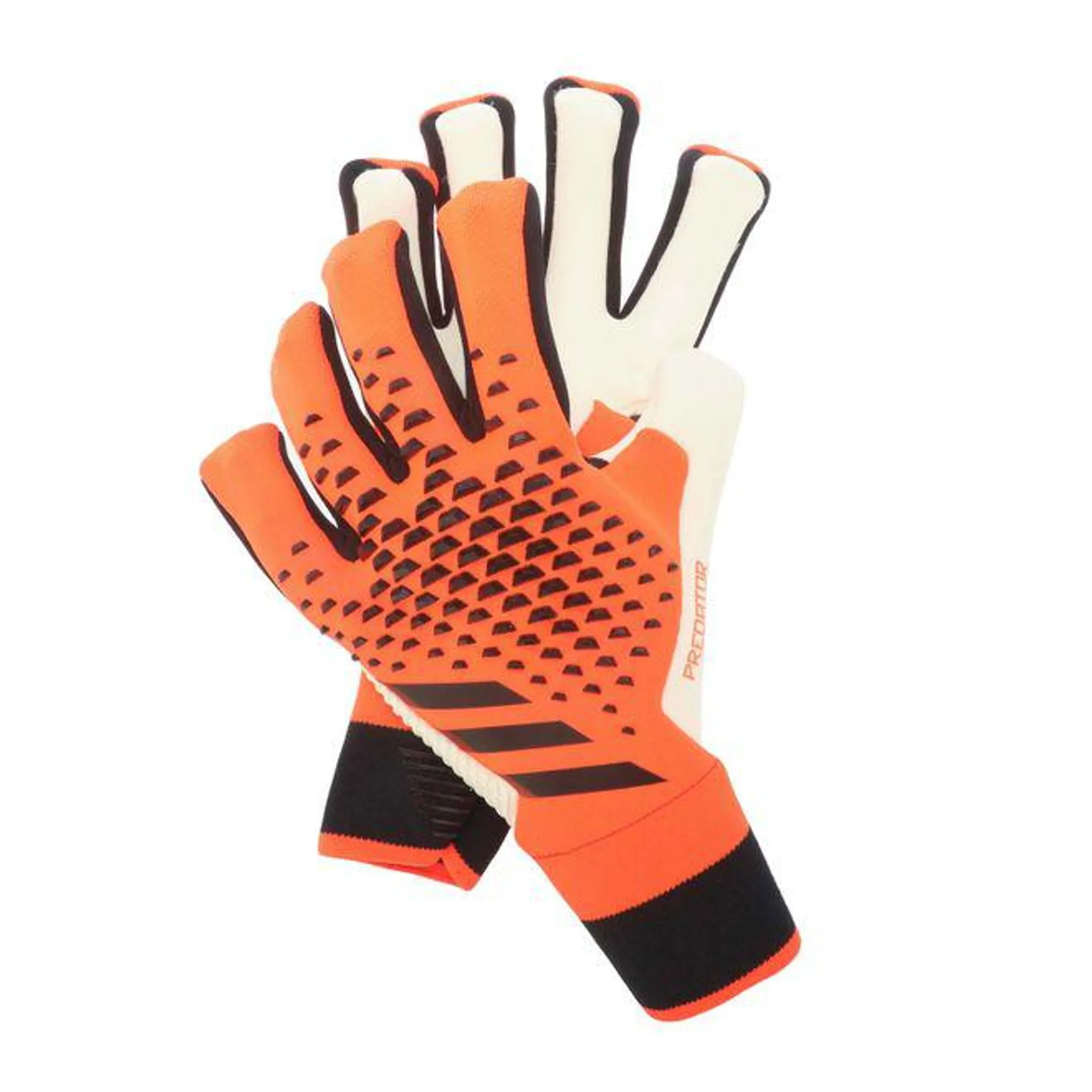 adidas Adults Predator Fingersave Goalkeeper Gloves in Orange