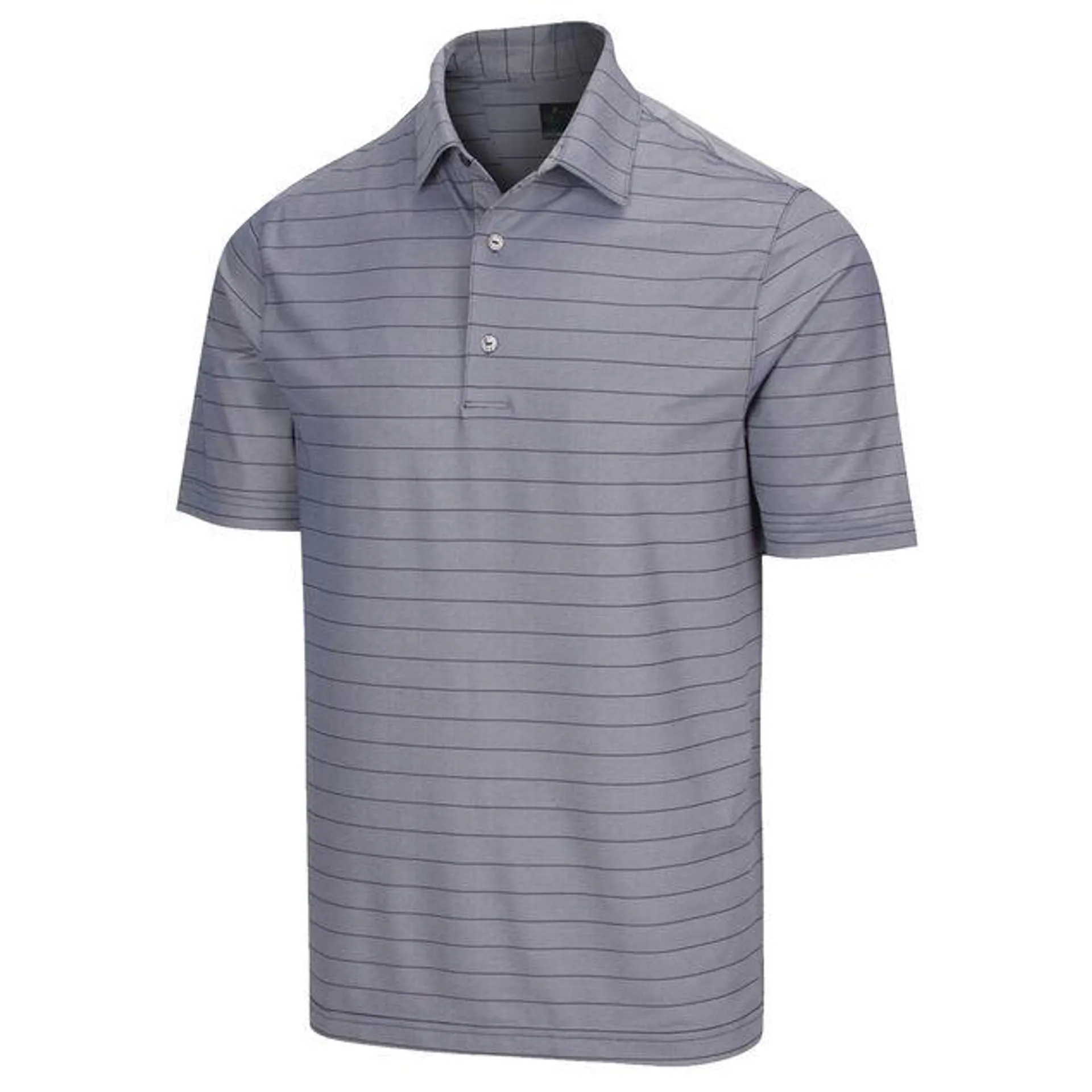 Greg Norman Men's Freedom Micro Pique Stripe UPF Golf Polo Shirt