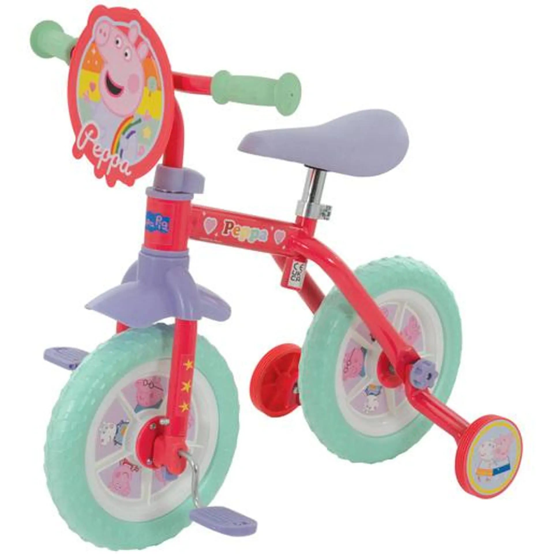 Peppa Pig My First 2-in-1 10" Training Bike